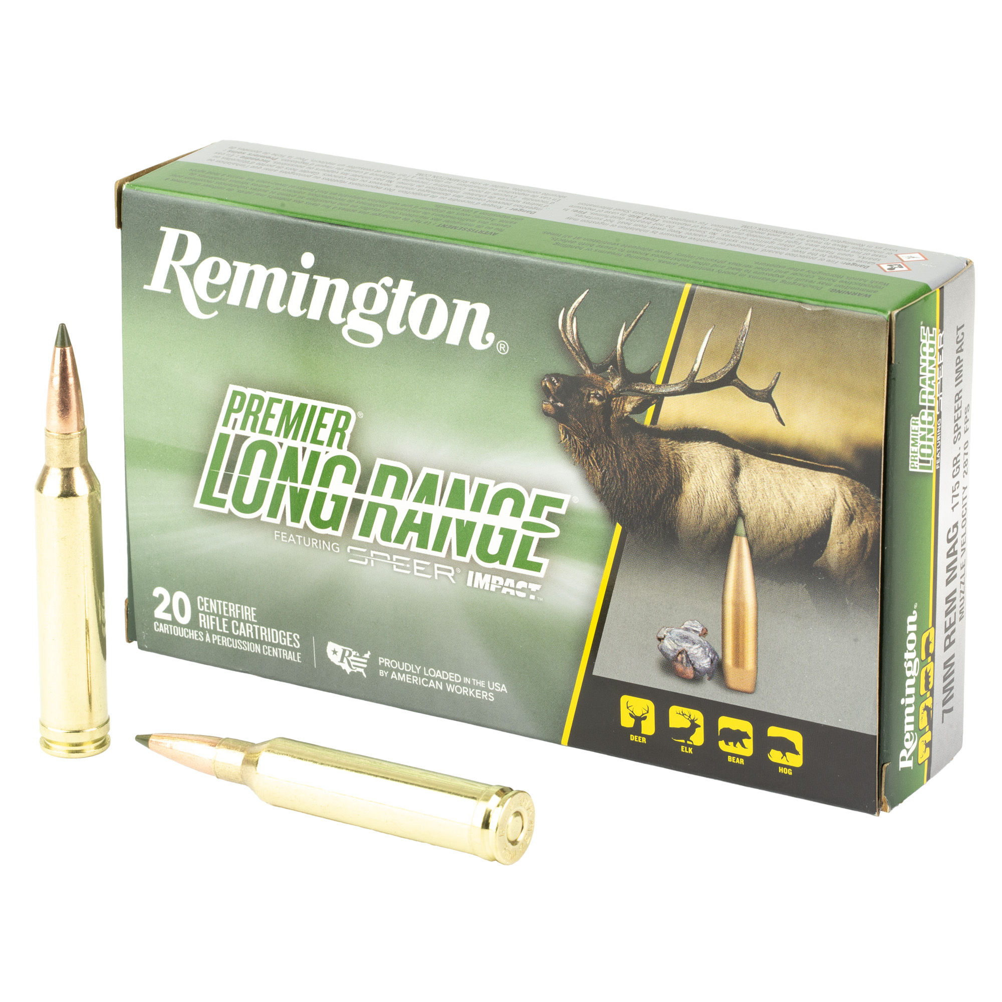Remington Speer Impct 7mm Mag 175 Grain 20/200 bulk ammo product image