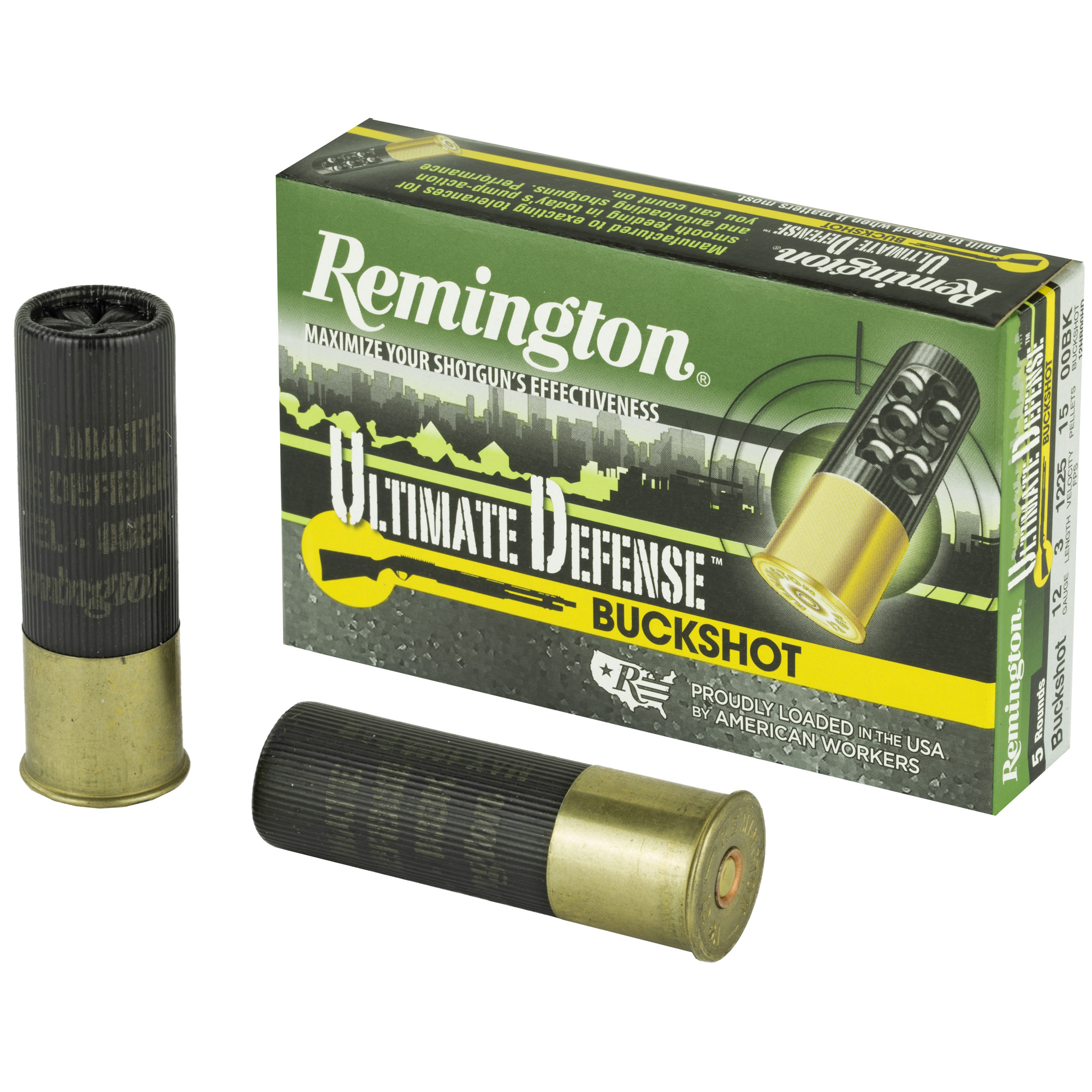 Remington Ult Def 12 Gauge 3″ Oo Buck 5/100 bulk ammo product image