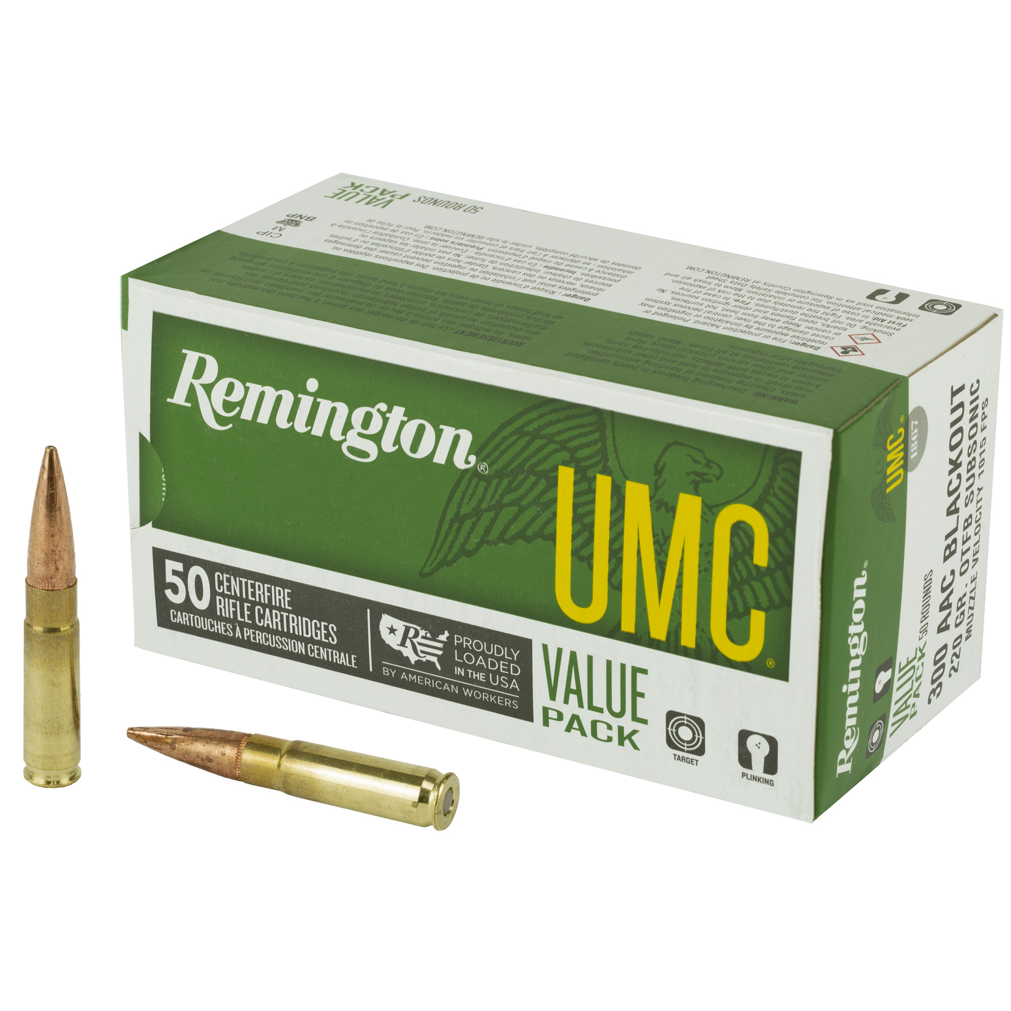 Remington Umc 300 BLK 220 Grain 50/400 bulk ammo product image