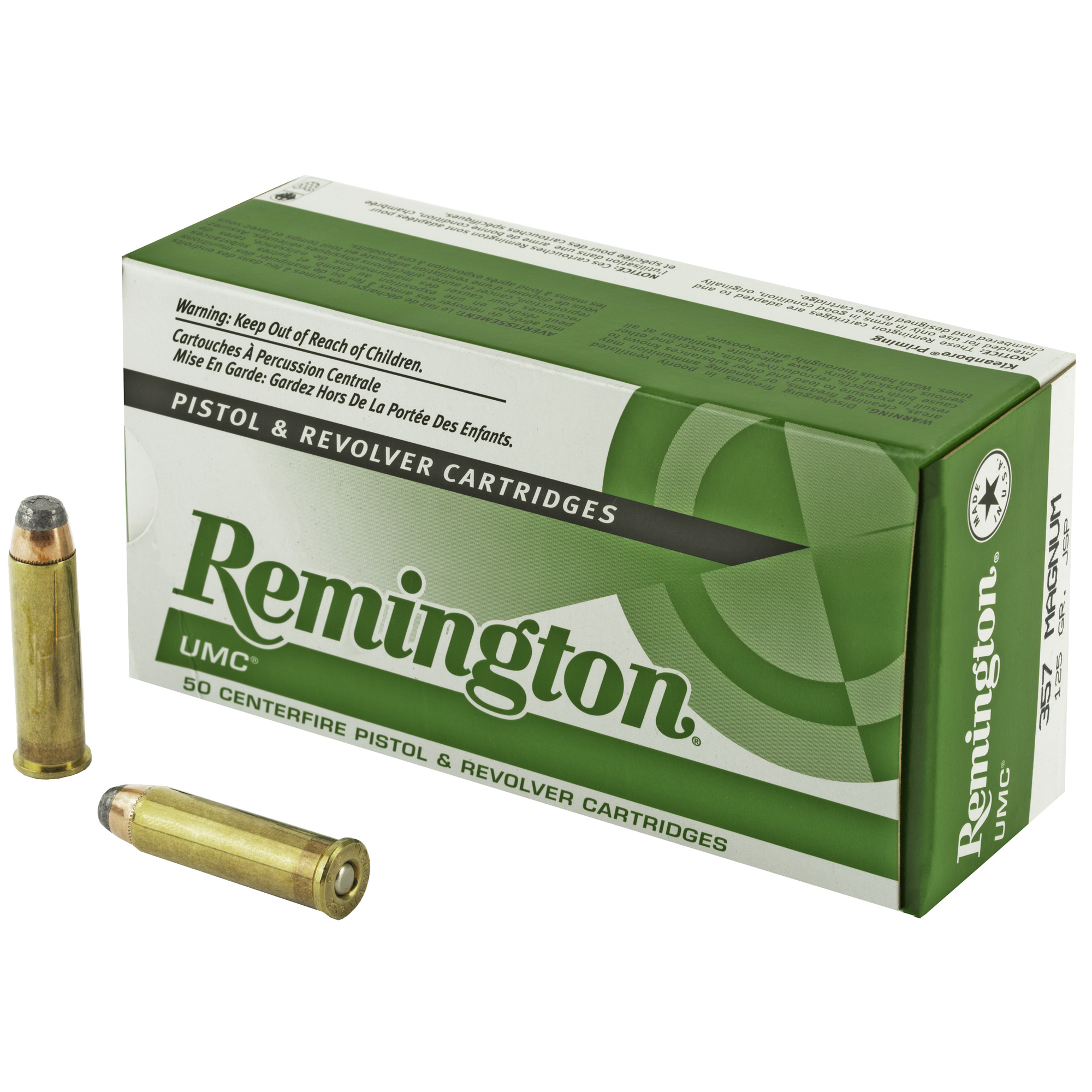 Remington Umc 357mag 125 Grain JSP 50/500 bulk ammo product image