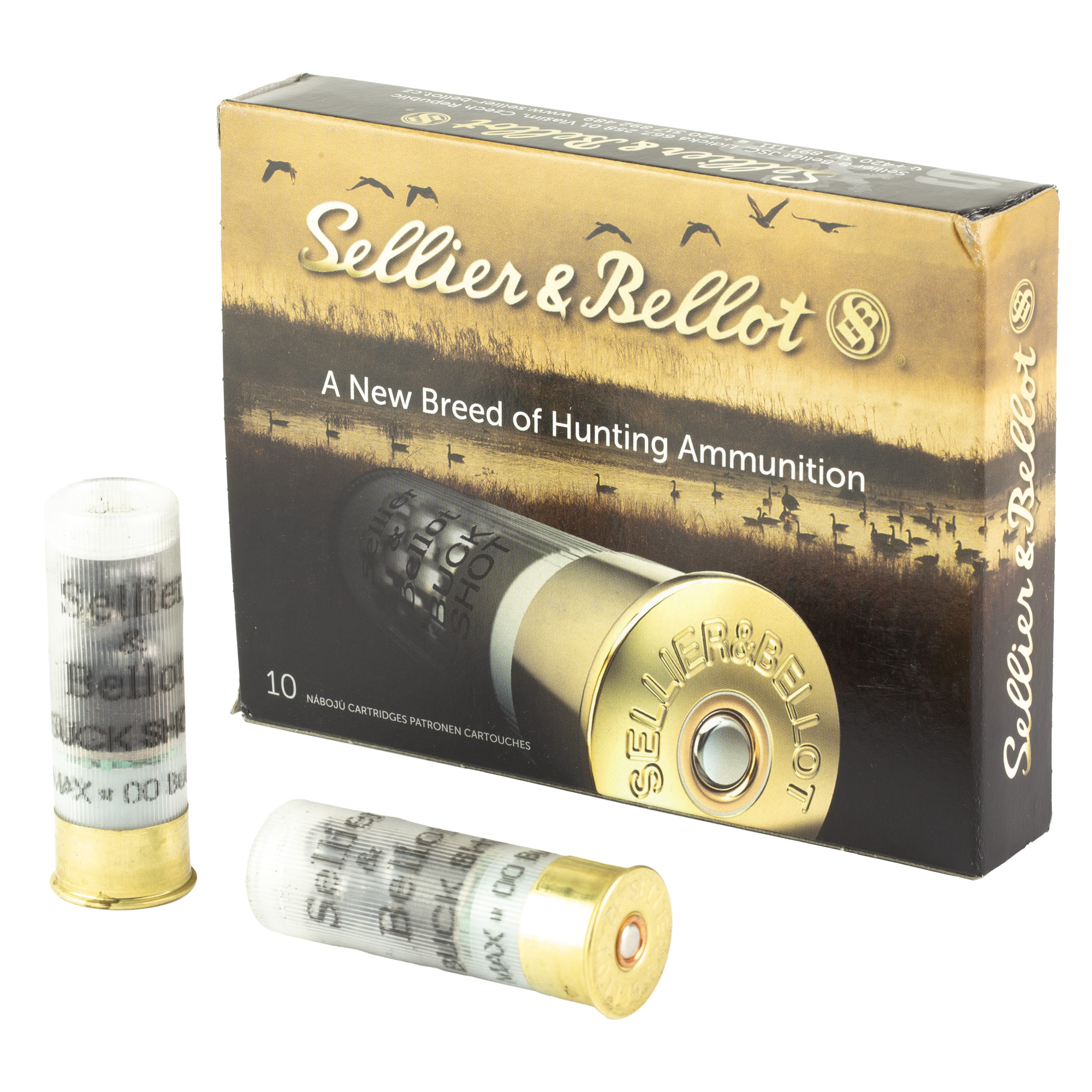 S&B 12 Gauge 2.75″ 1.12 oz 00 Buck 9 Pellets 10/250 bulk ammo product image