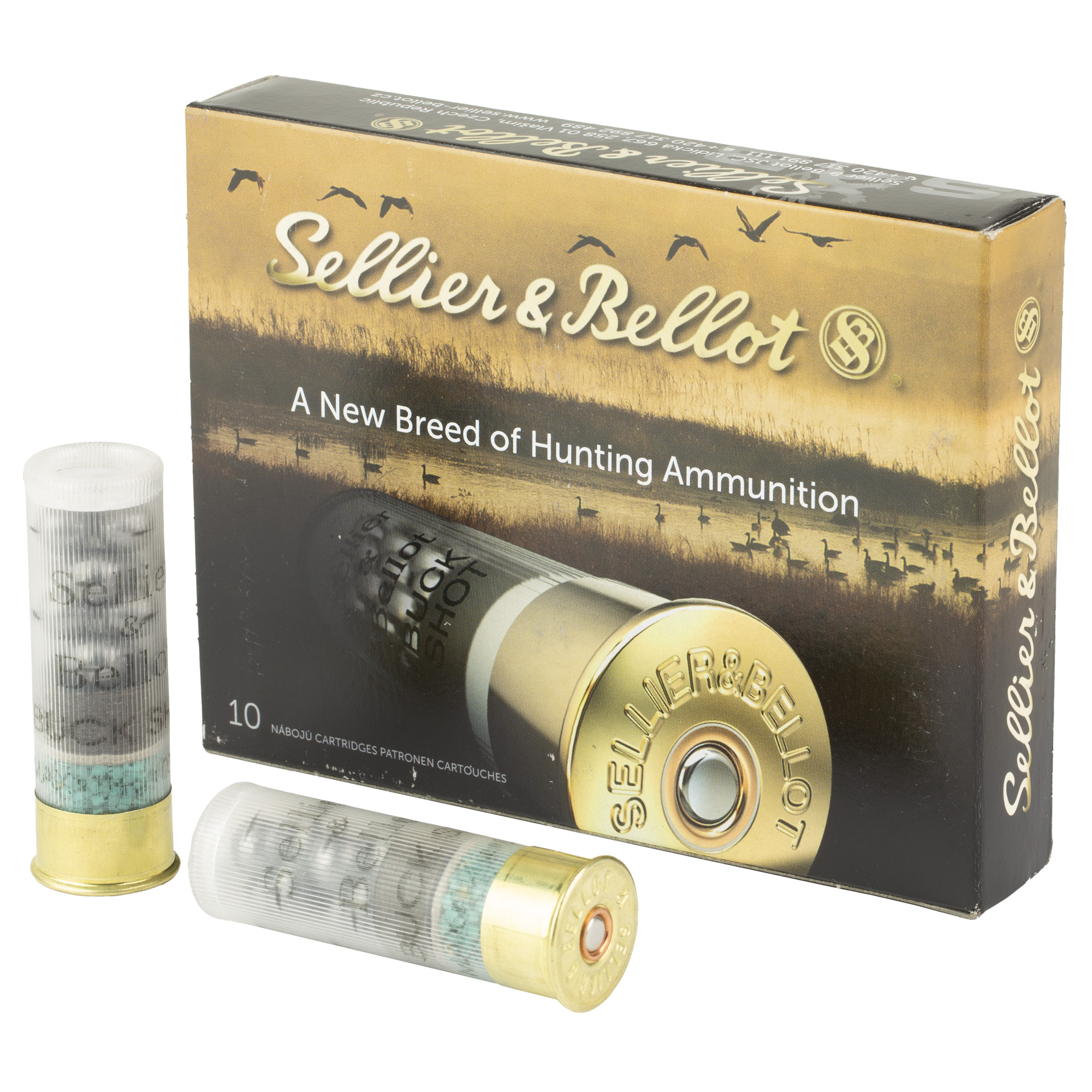 S&B 12 Gauge 2.75″ 1.25 oz 00 Buck 12 Pellets 10/250 bulk ammo product image