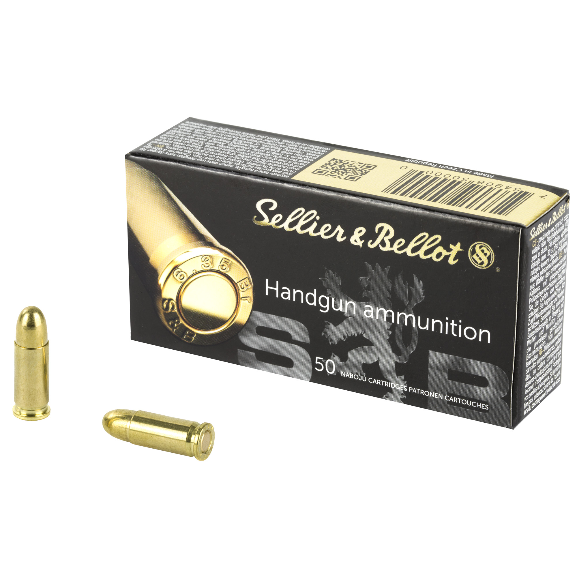 S&B 25acp 50 Grain FMJ 50/2000 bulk ammo product image