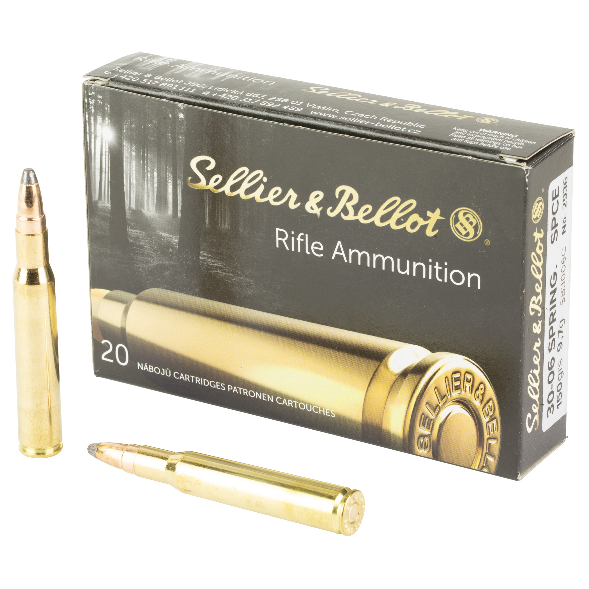 S&B 30-06 150 Grain Spce 20/400 bulk ammo product image