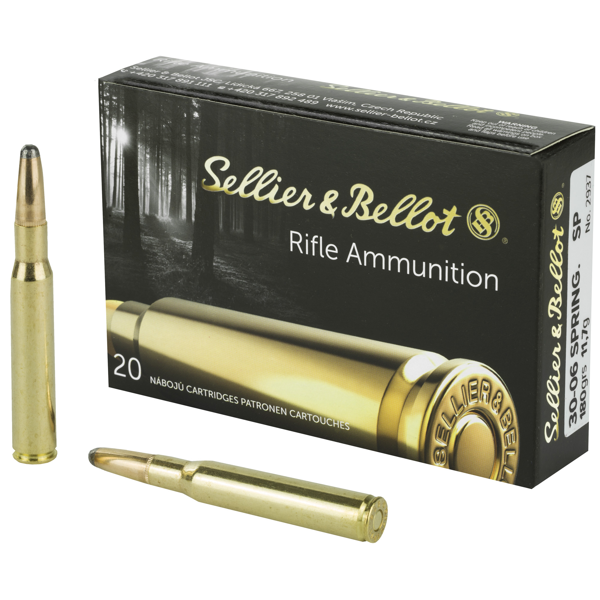 S&B 30-06 180 Grain SP 20/400 bulk ammo product image