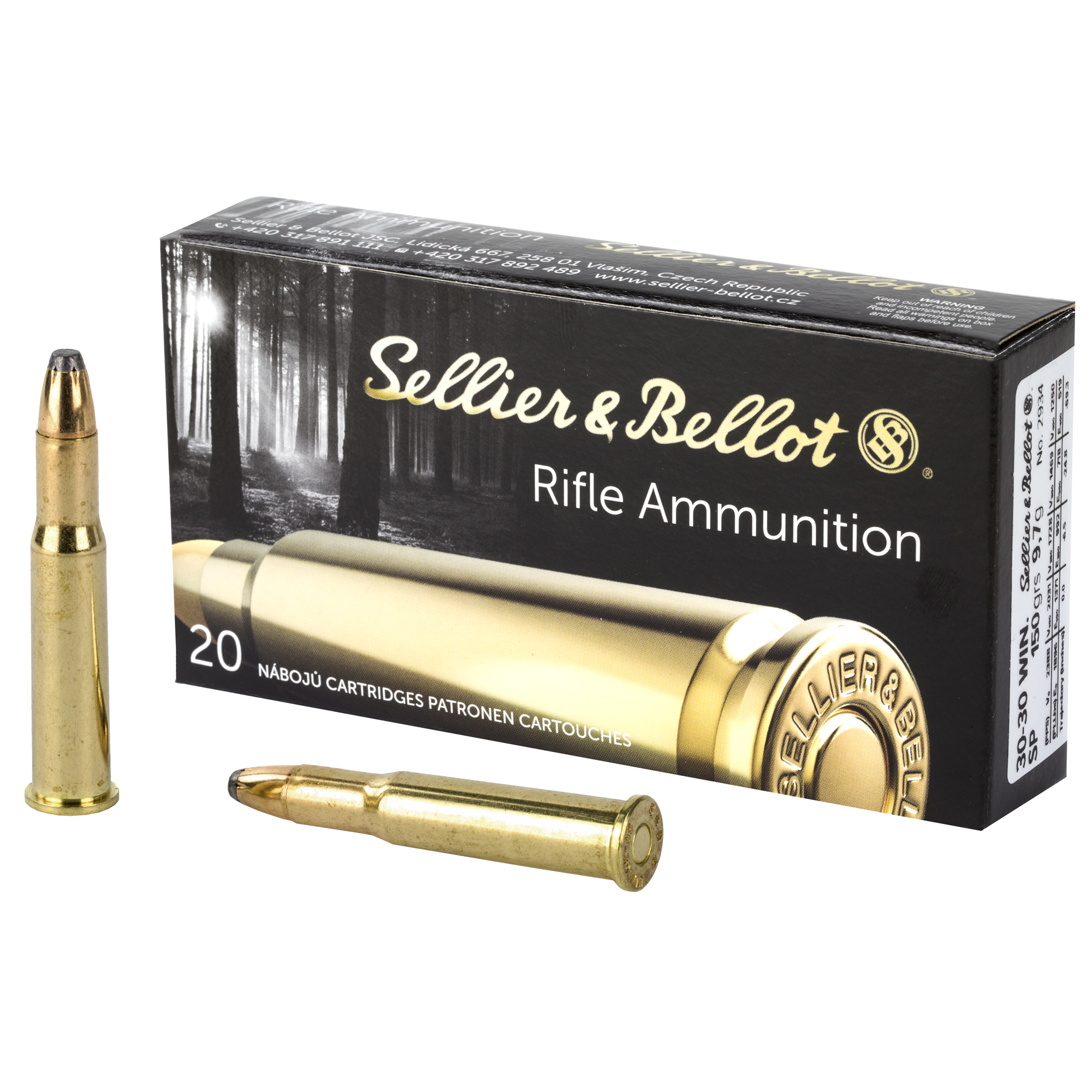S&B 30-30win 150 Grain SP 20/500 bulk ammo product image
