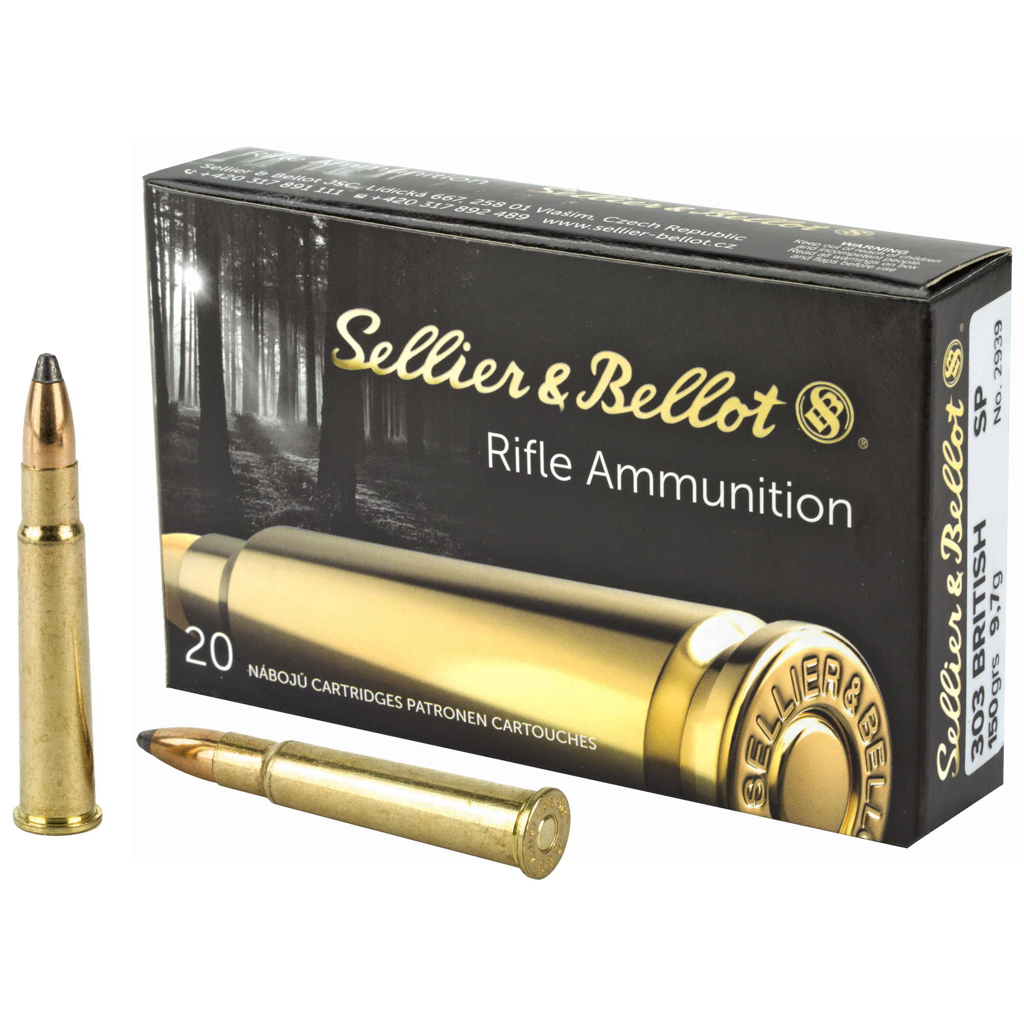 S&B 303british 150 Grain SP 20/400 bulk ammo product image