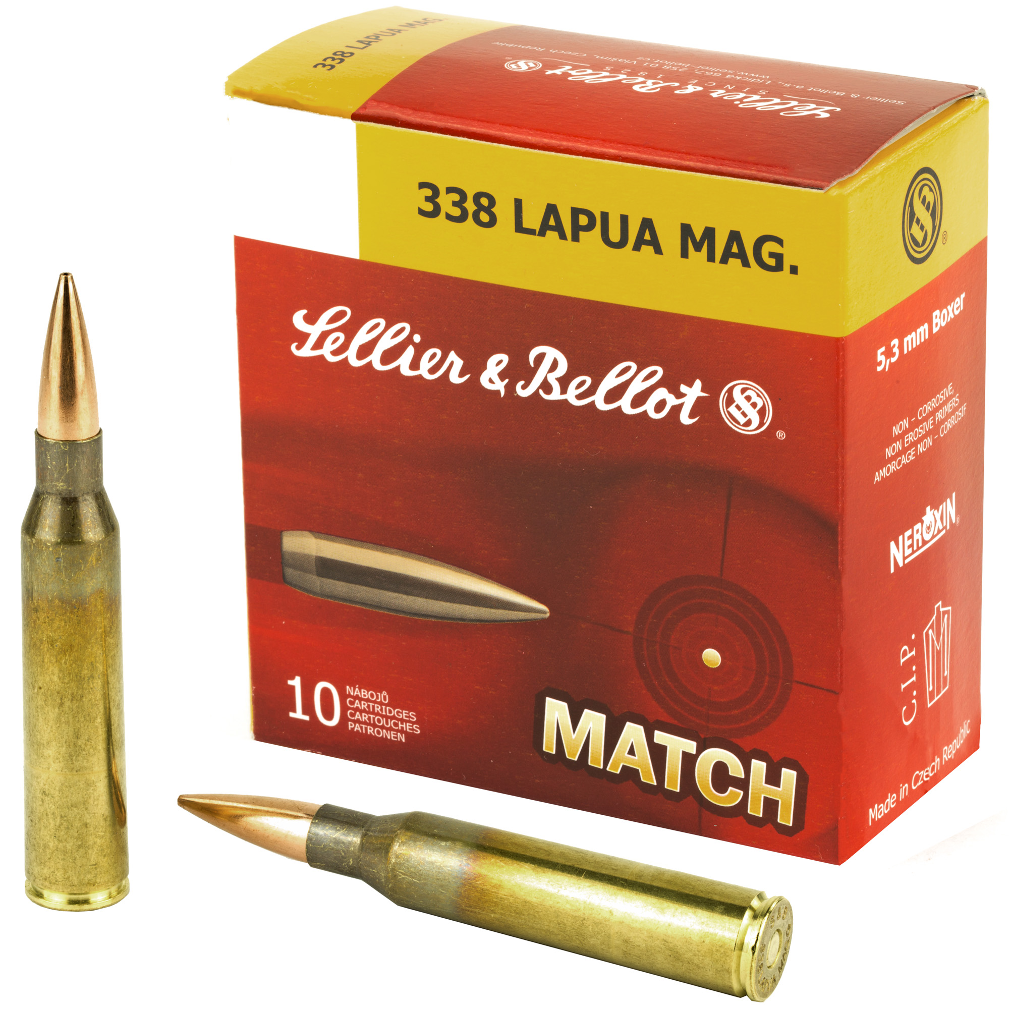 S&B 338lapua 250 Grain Sierra HPBT 10/bx bulk ammo product image