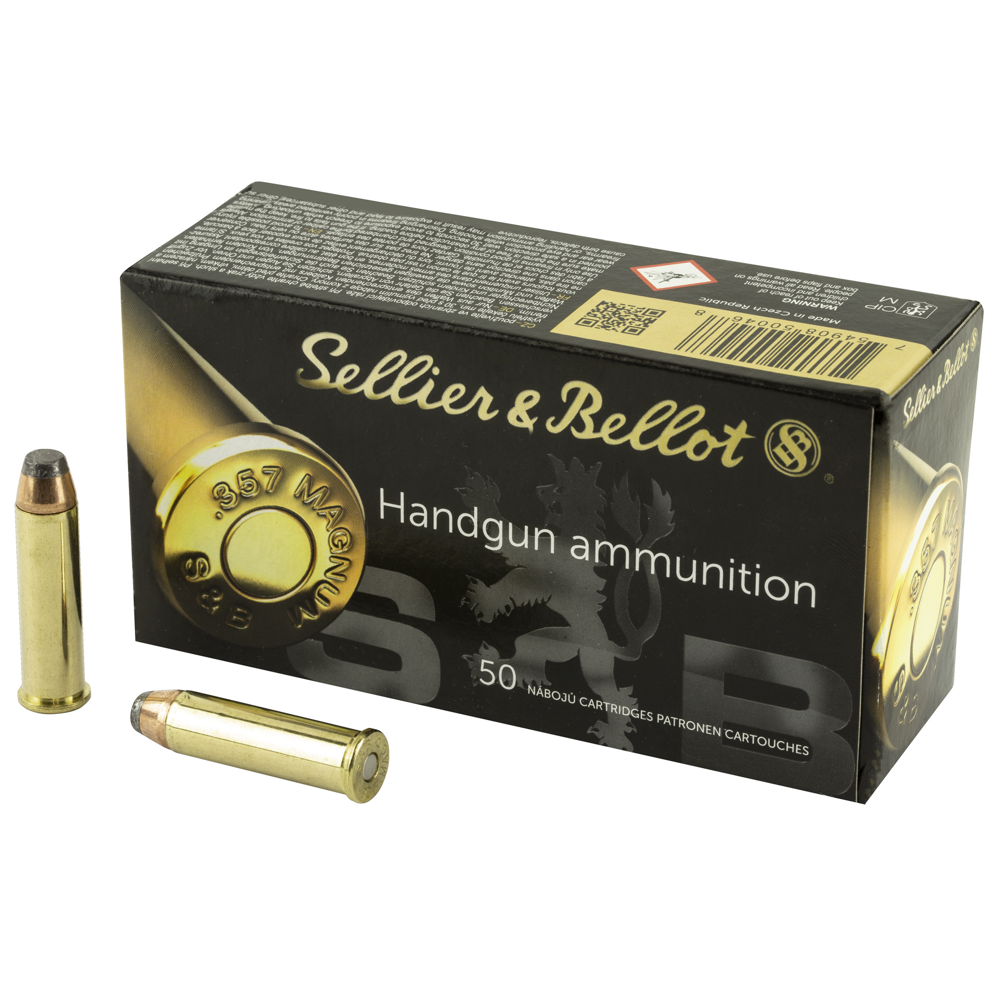 S&B 357mag 158 Grain SP 50/1000 bulk ammo product image