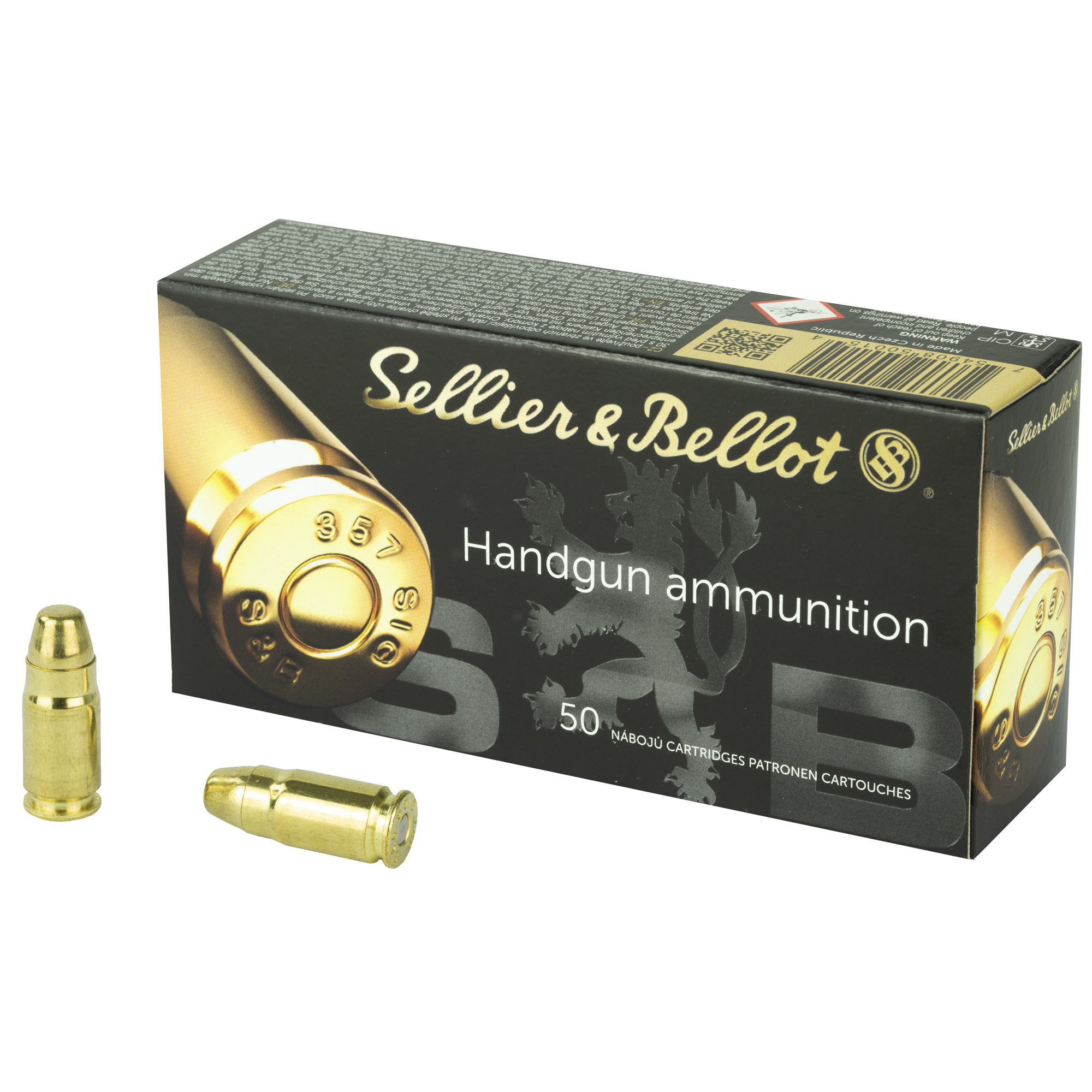 S&B 357sig 140 Grain FMJ 50/1000 bulk ammo product image