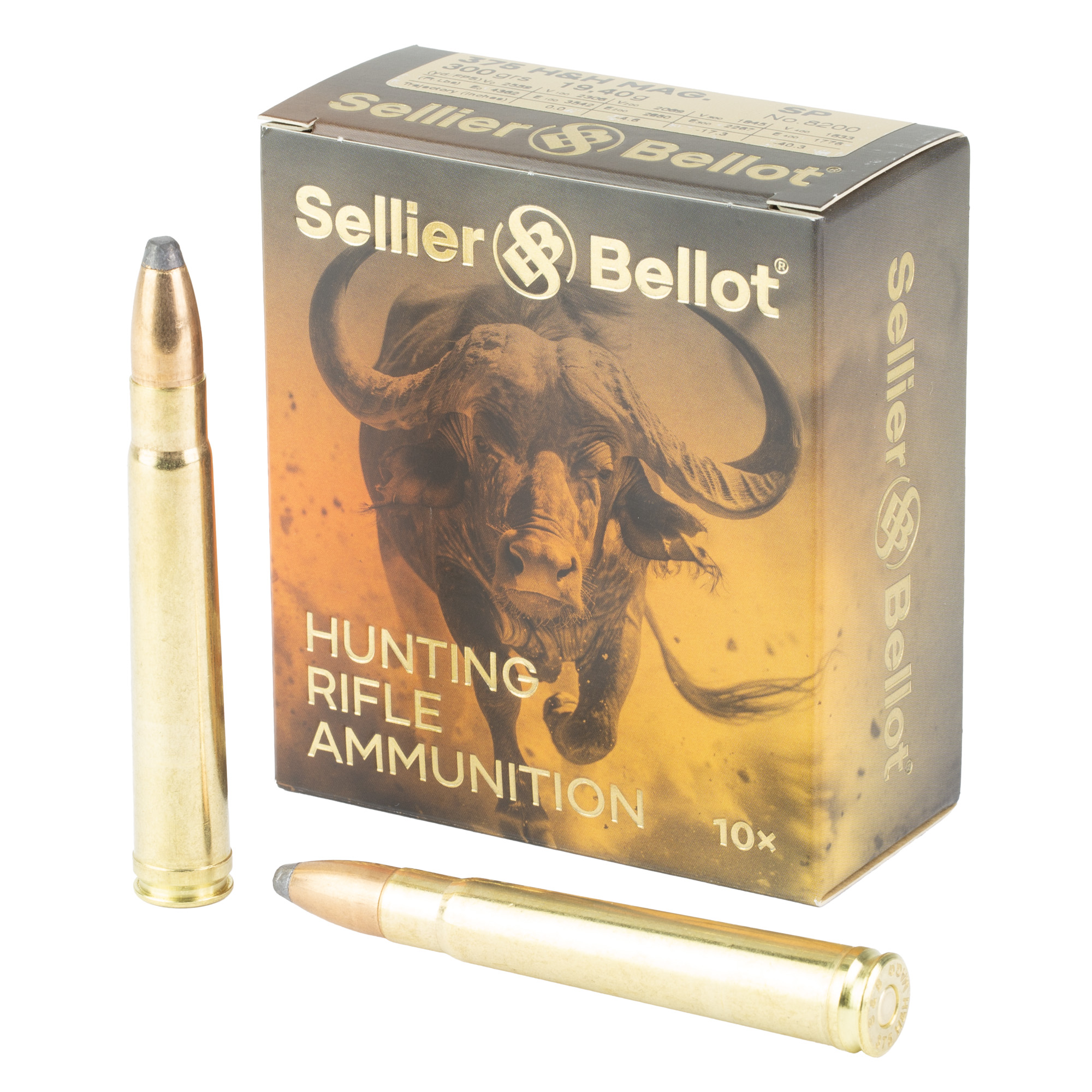 S&B 375 H&h Mag 300 Grain SP 10/150 bulk ammo product image