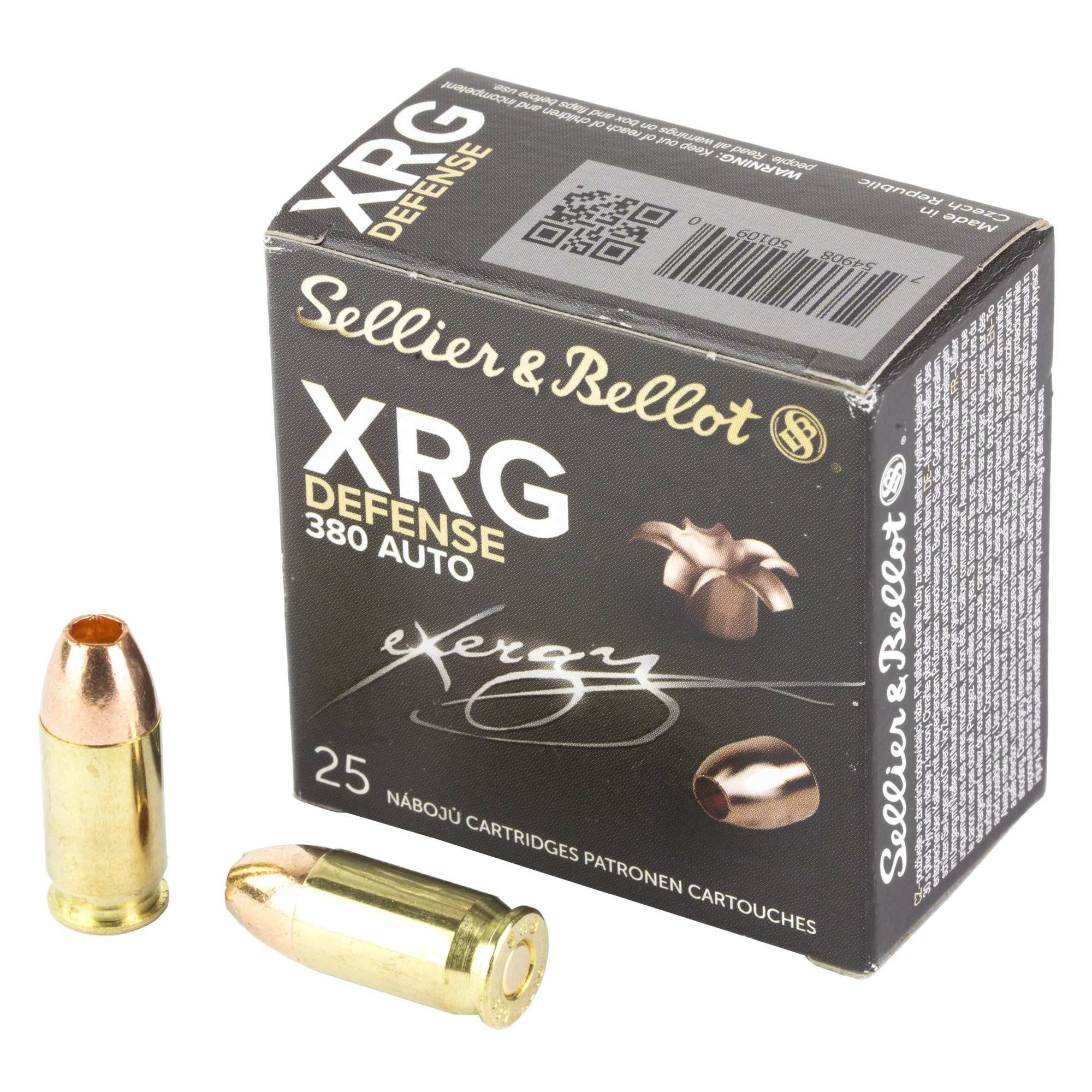 S&B 380 ACP 77 Grain Xrg 25/1000 bulk ammo product image