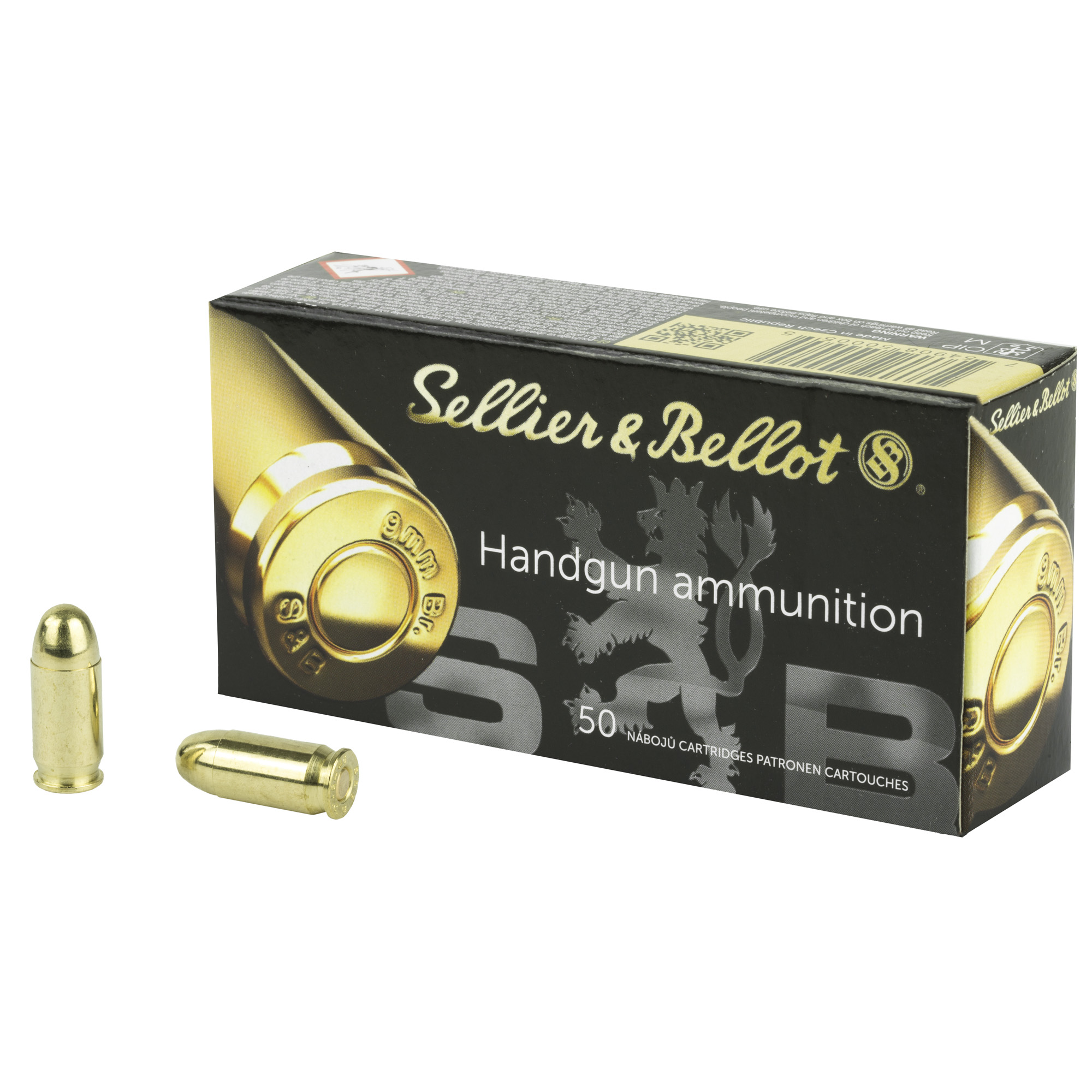 S&B 380 ACP 92 Grain FMJ 50/1000 bulk ammo product image