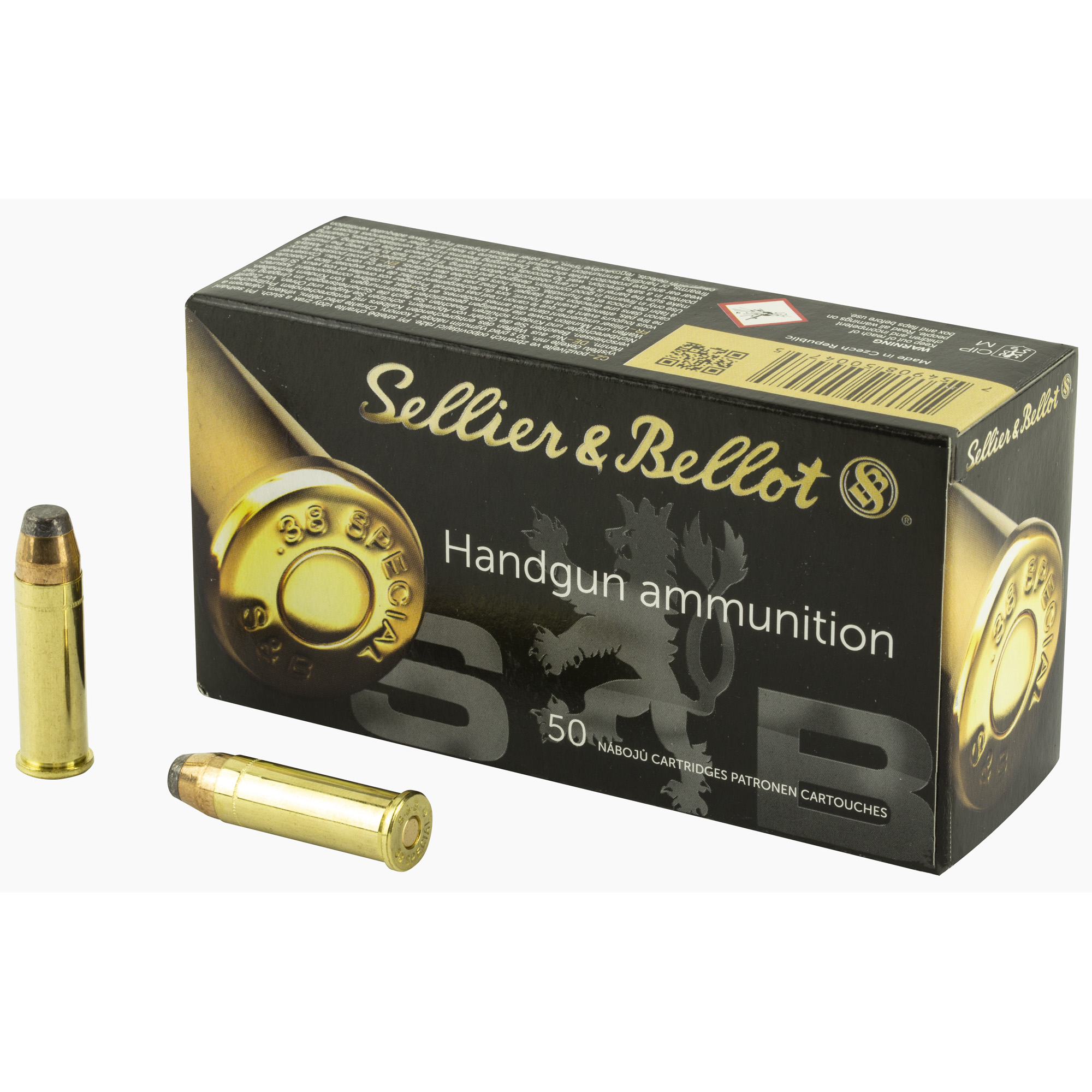 S&B 38spl 158 Grain SP 50/1000 bulk ammo product image