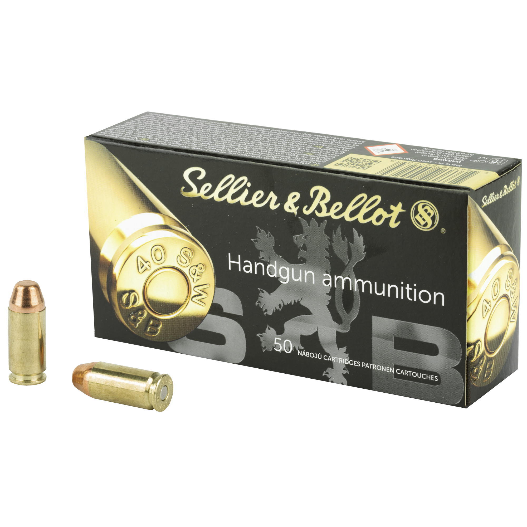 S&B 40sw 180 Grain FMJ 50/1000 bulk ammo product image
