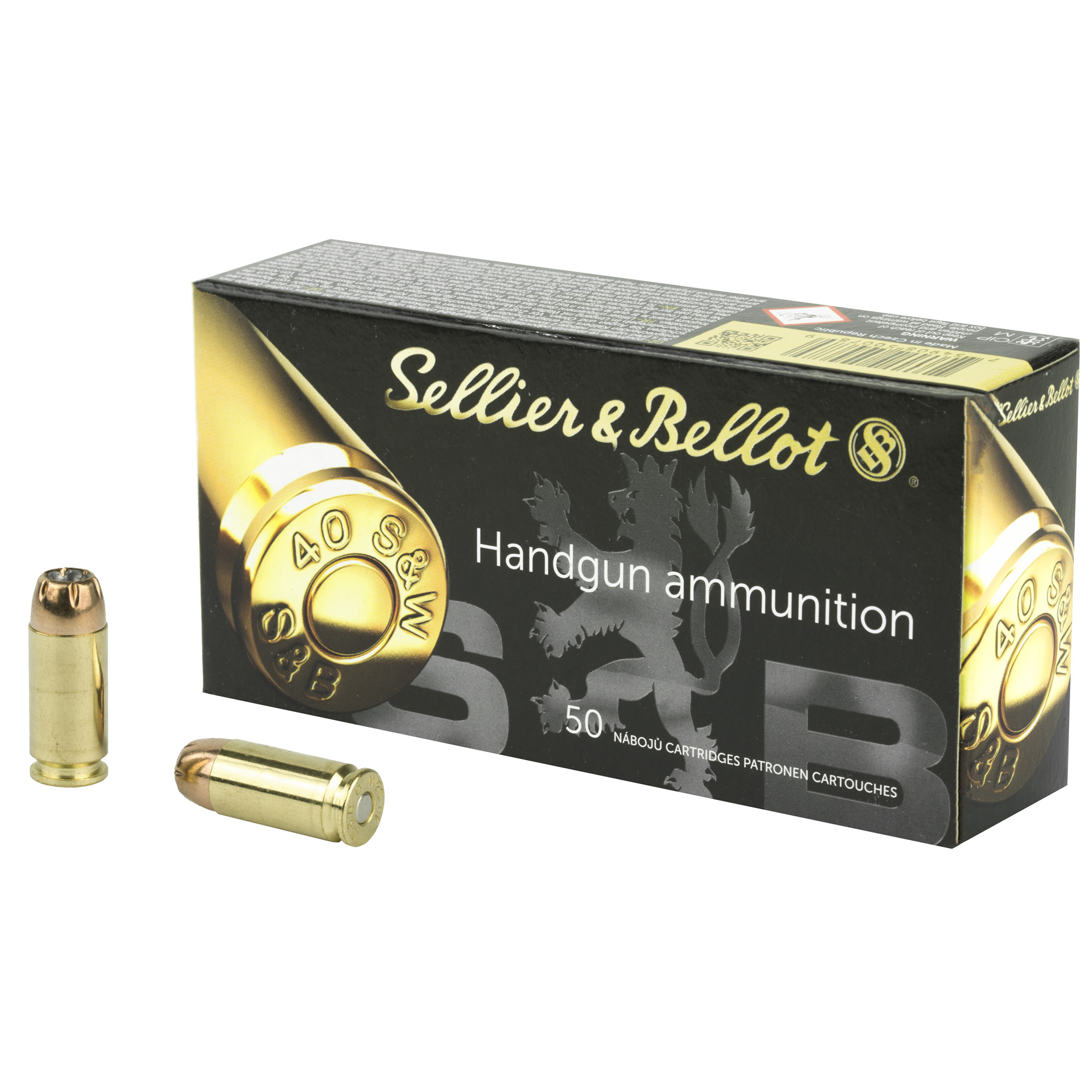S&B 40sw 180 Grain JHP 50/1000 bulk ammo product image