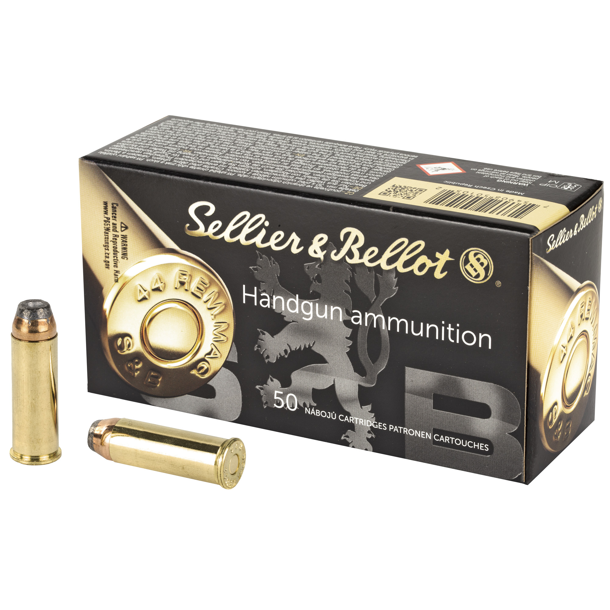S&B 44rem Mag 240 Grain SJHP 50/600 bulk ammo product image