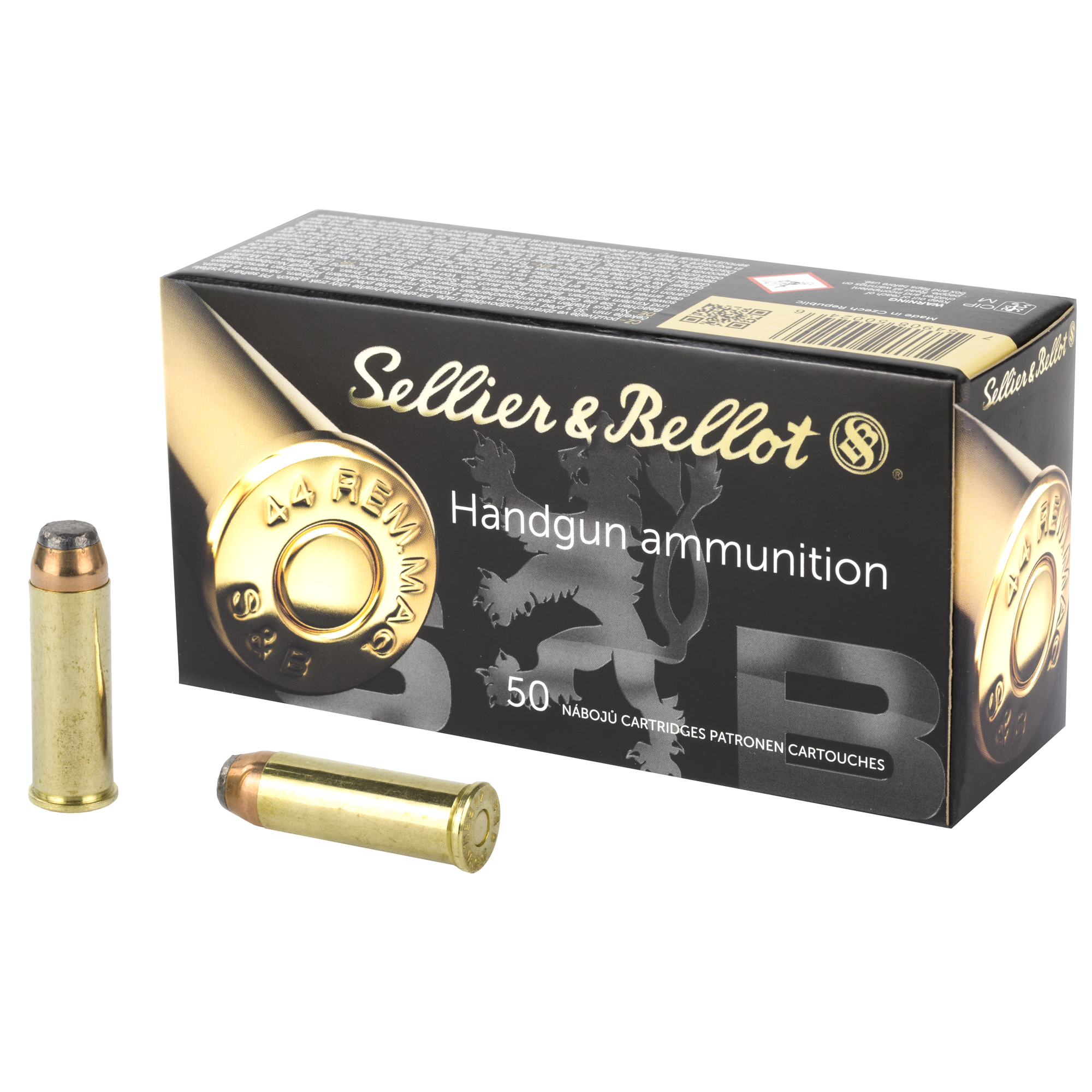 S&B 44rem Mag 240 Grain SP 50/600 bulk ammo product image