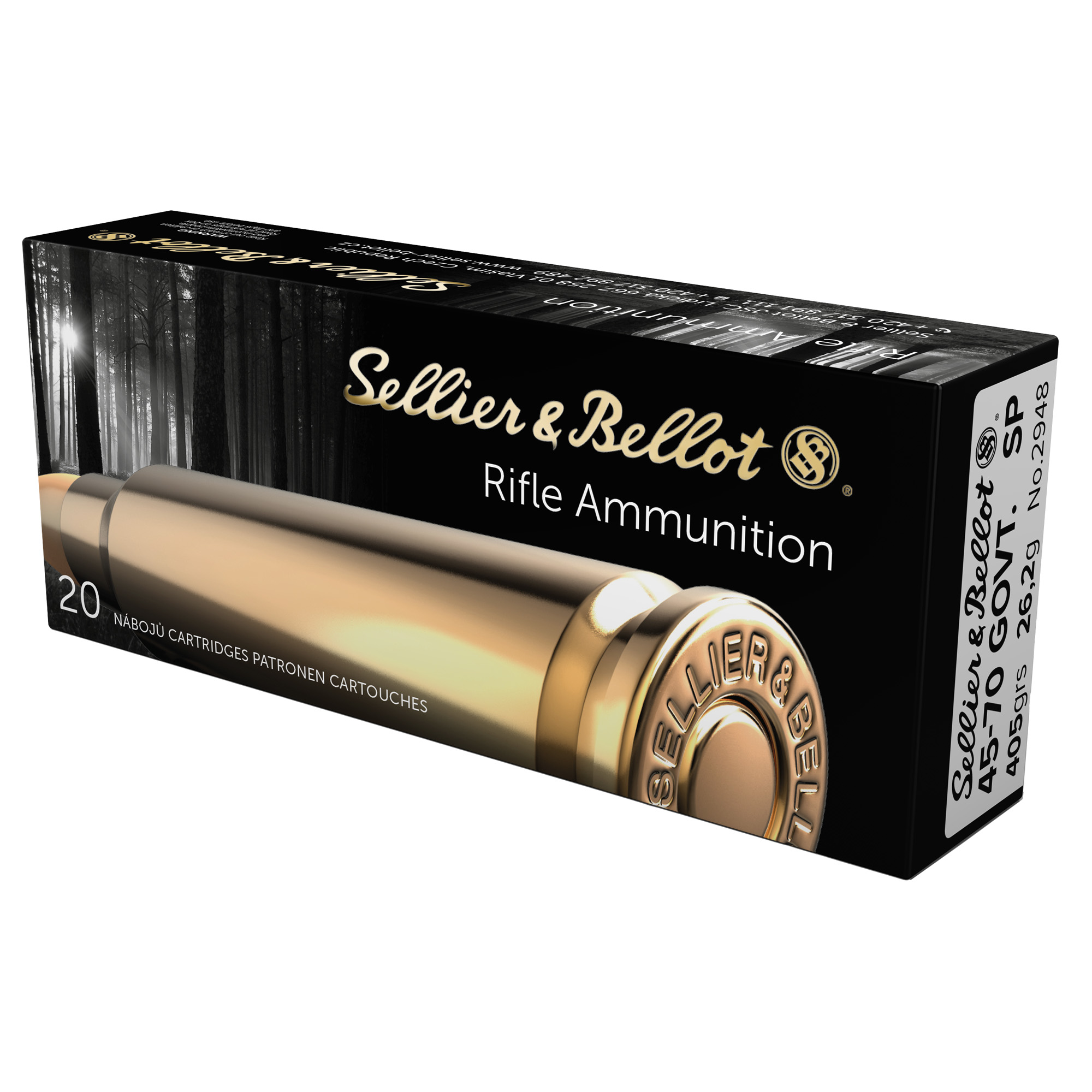S&B 45-70 405 Grain SP 20/240 bulk ammo product image