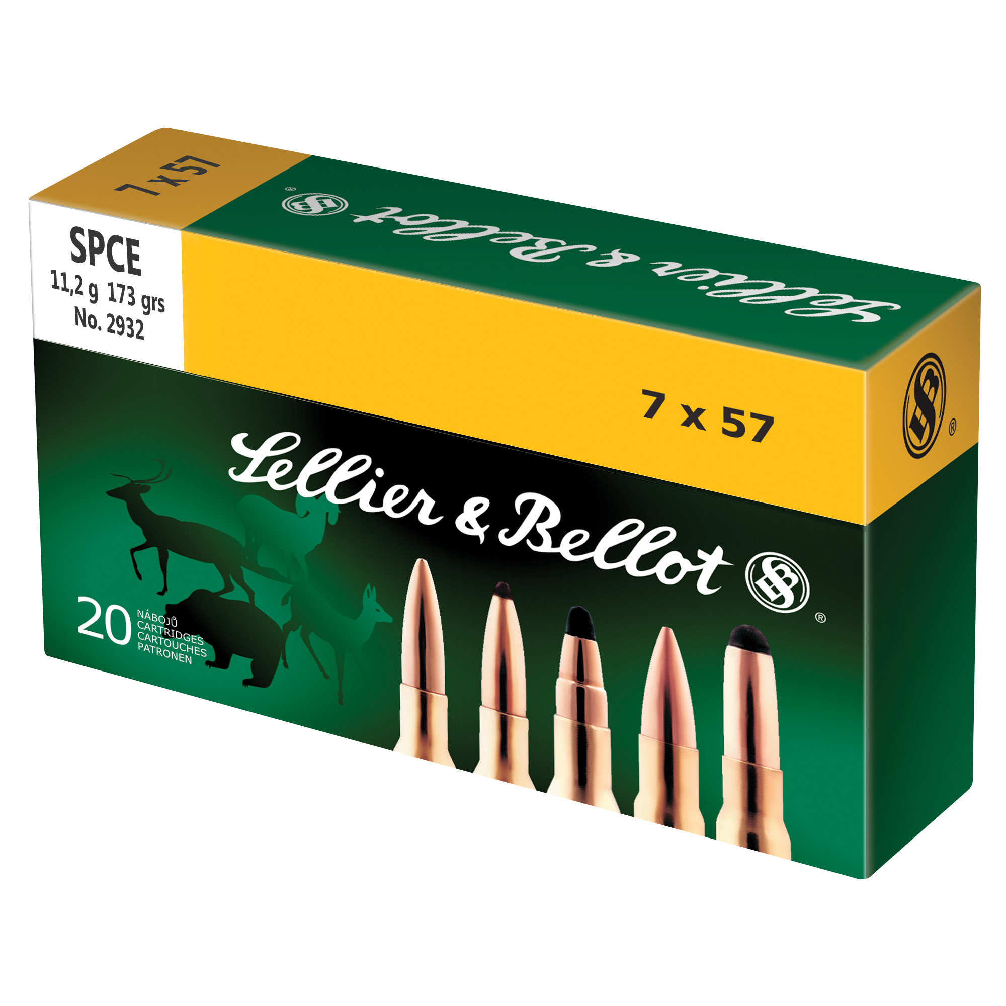 S&B 7×57 173 Grain Spce 20/400 bulk ammo product image