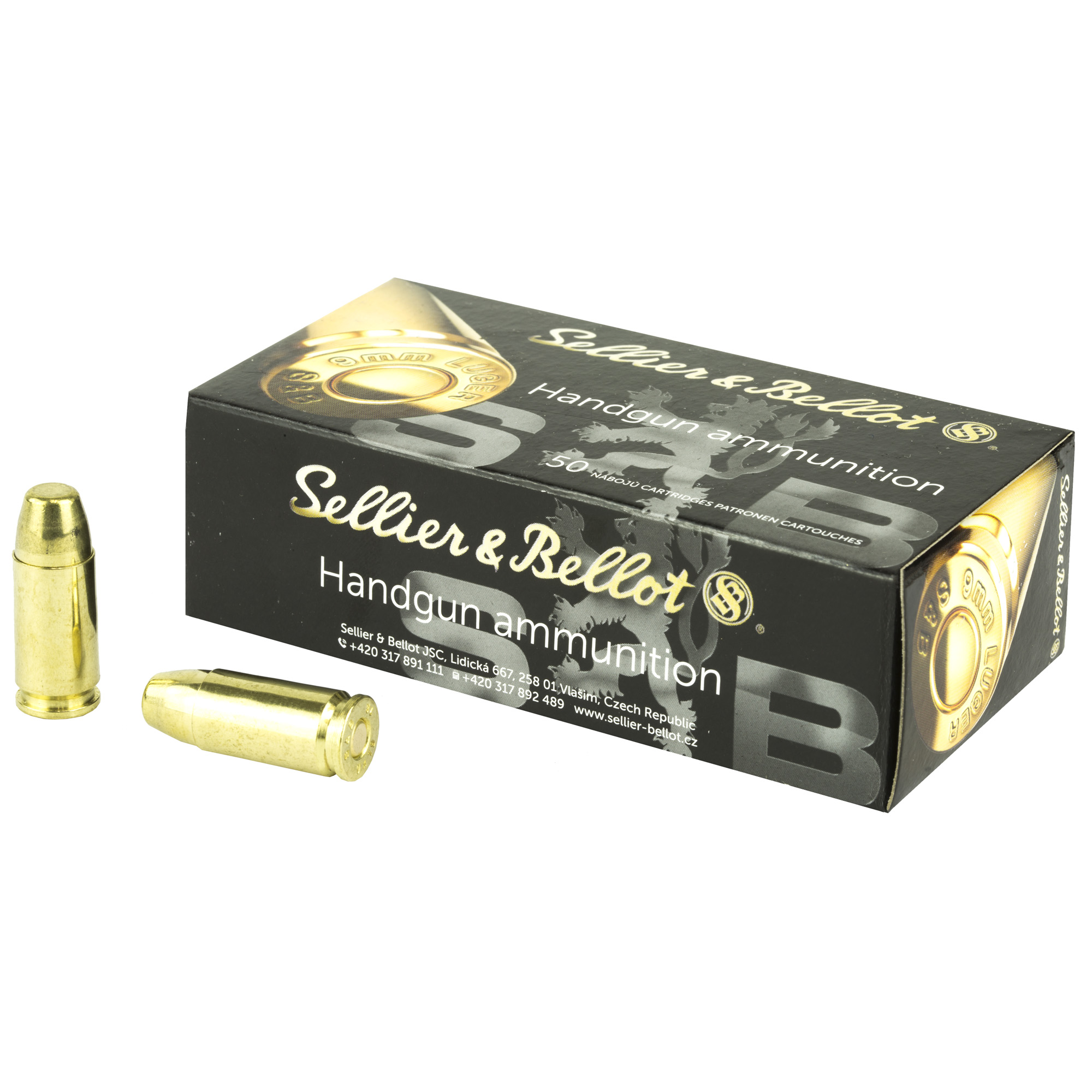 S&B 9mm Subsonic 150 Grain FMJ 50/1000 bulk ammo product image