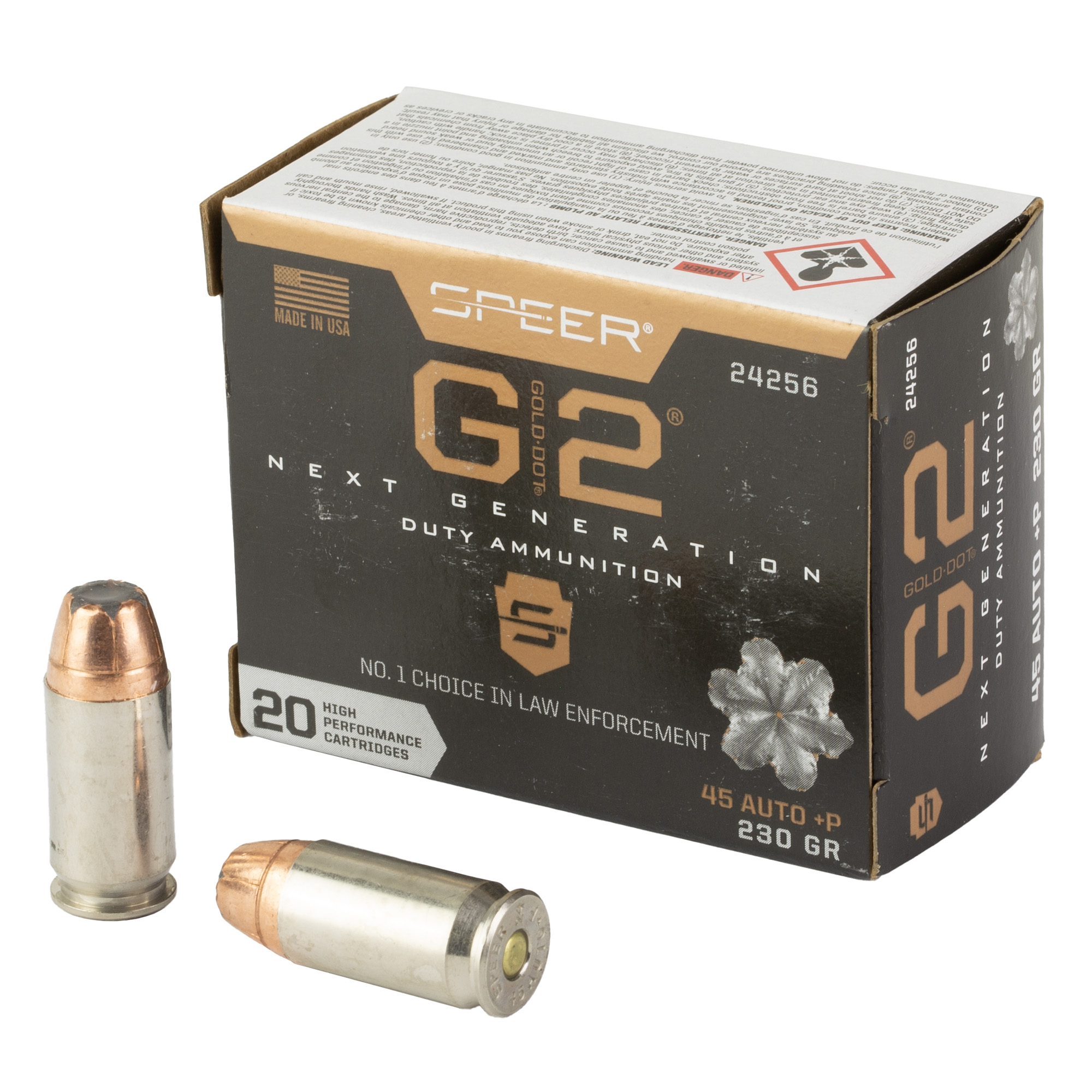 Spr Gold Dot G2 45 ACP 230 Grain 20/200 bulk ammo product image