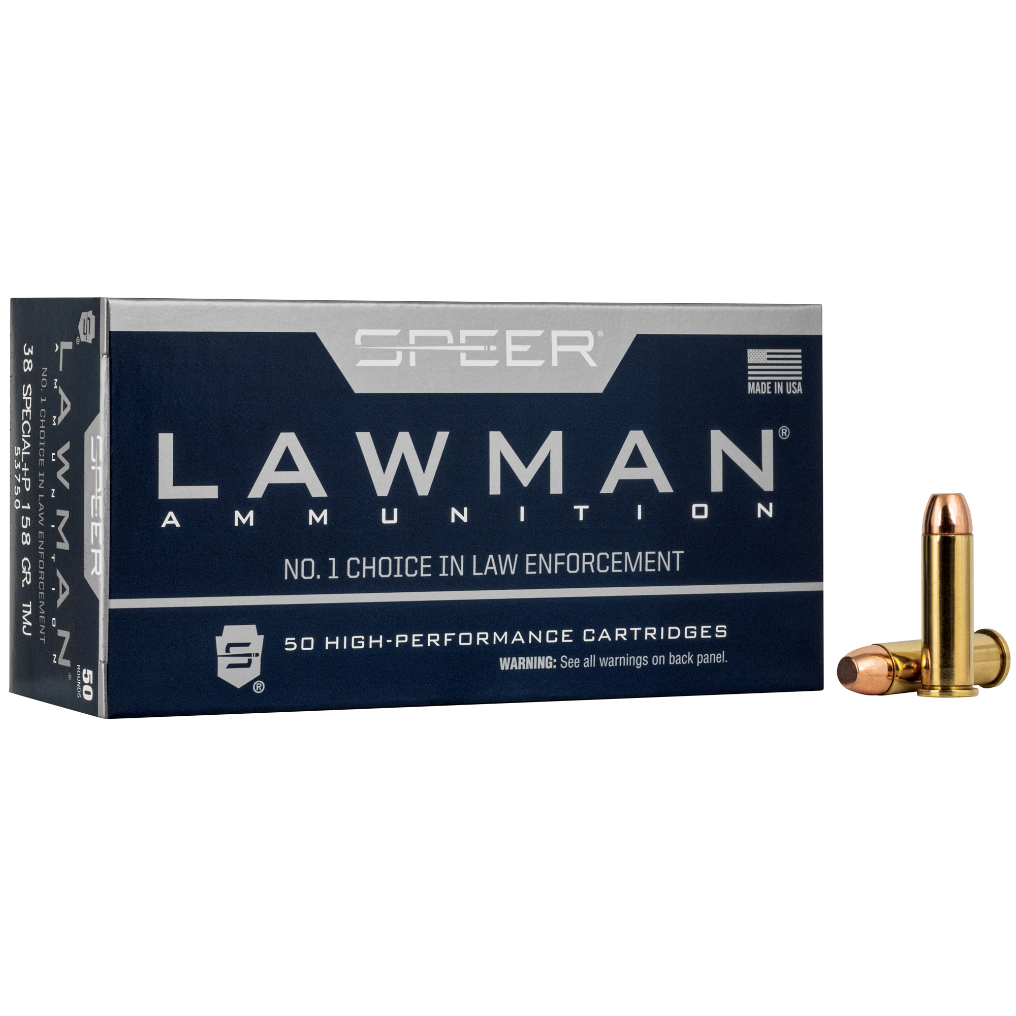 Spr Lawman 38spl+p 158 Grain TMJ 50/1000 bulk ammo product image