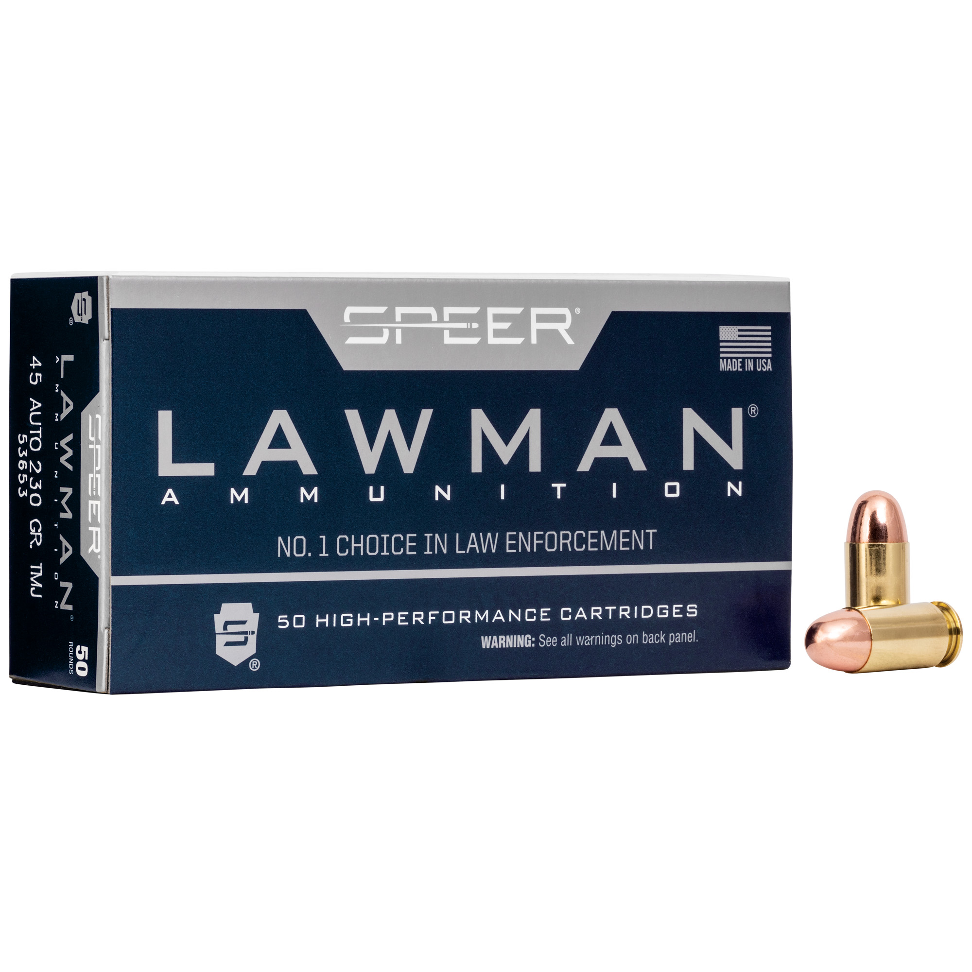 Spr Lawman 45 ACP 230 Grain TMJ 50/1000 bulk ammo product image