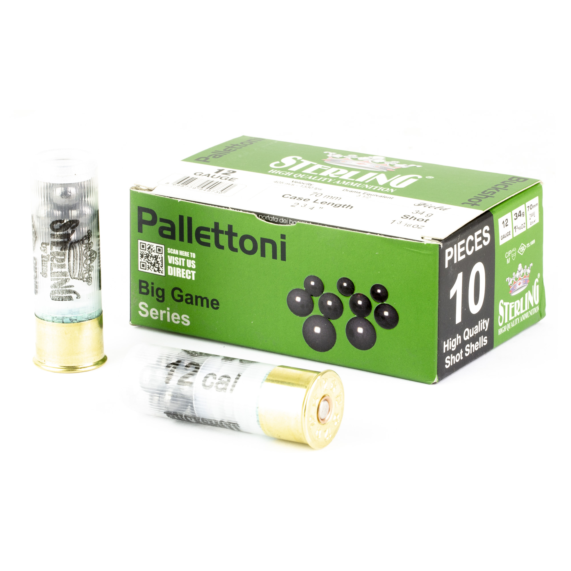Sterling 12 Gauge 2.75″ 00bk 9plt 10/200 bulk ammo product image