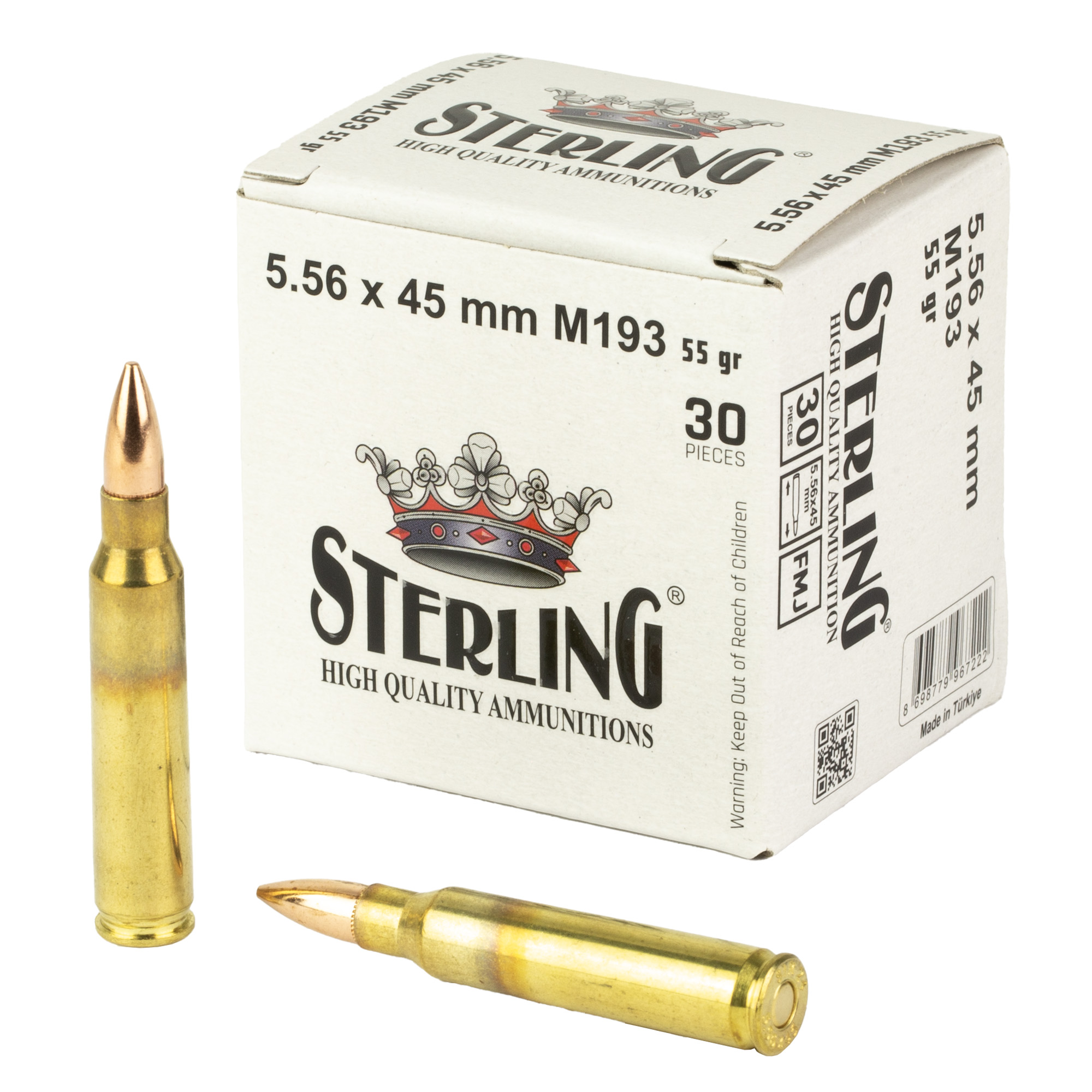 Sterling 5.56 M193 55 Grain FMJ 30/1500 bulk ammo product image