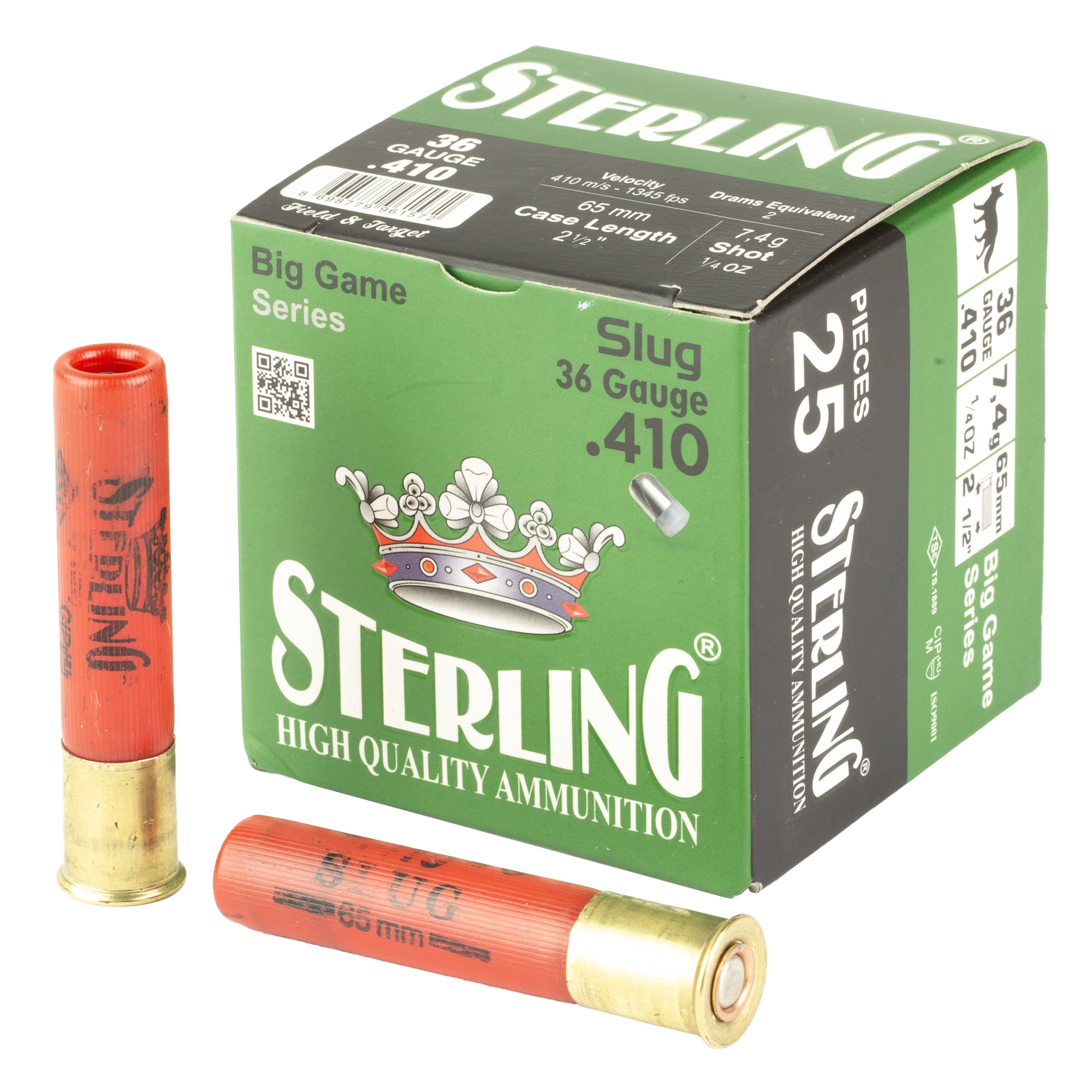 Sterling Big Game 410 Slug 25/500 bulk ammo product image