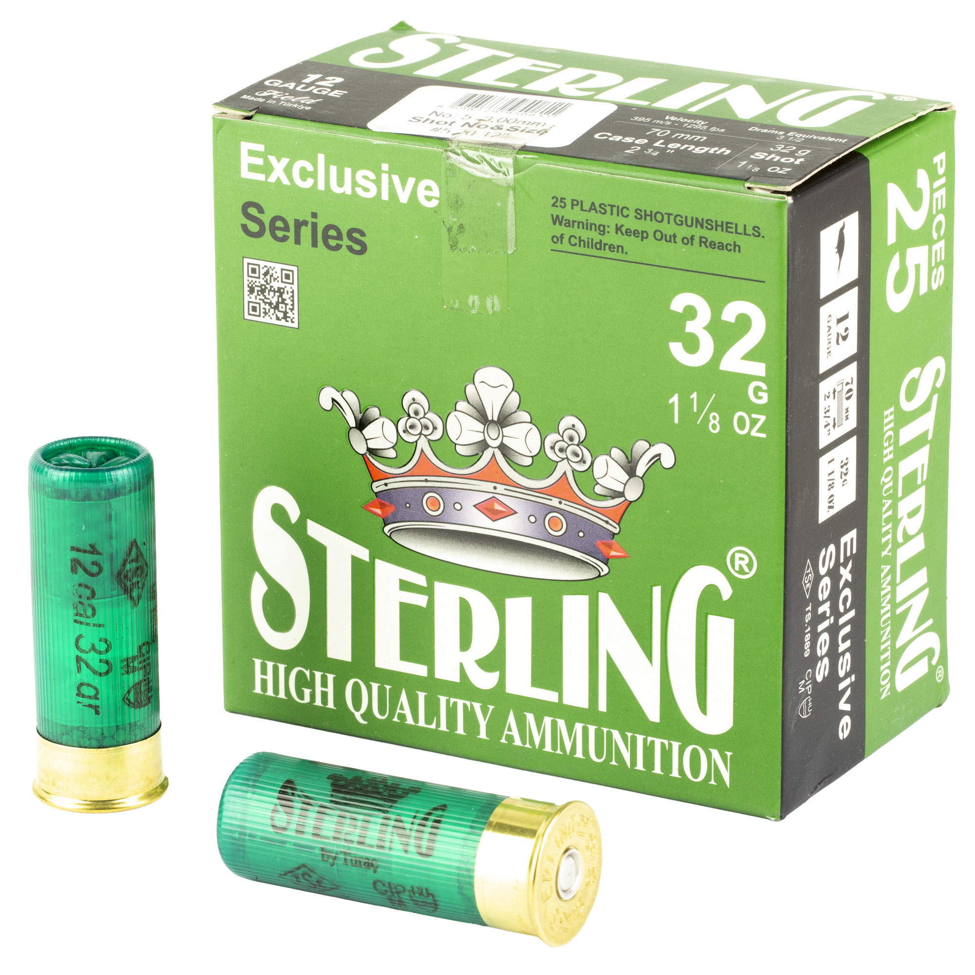 Sterling Exclsv 12 Gauge 2.75″ #5 25/250 bulk ammo product image