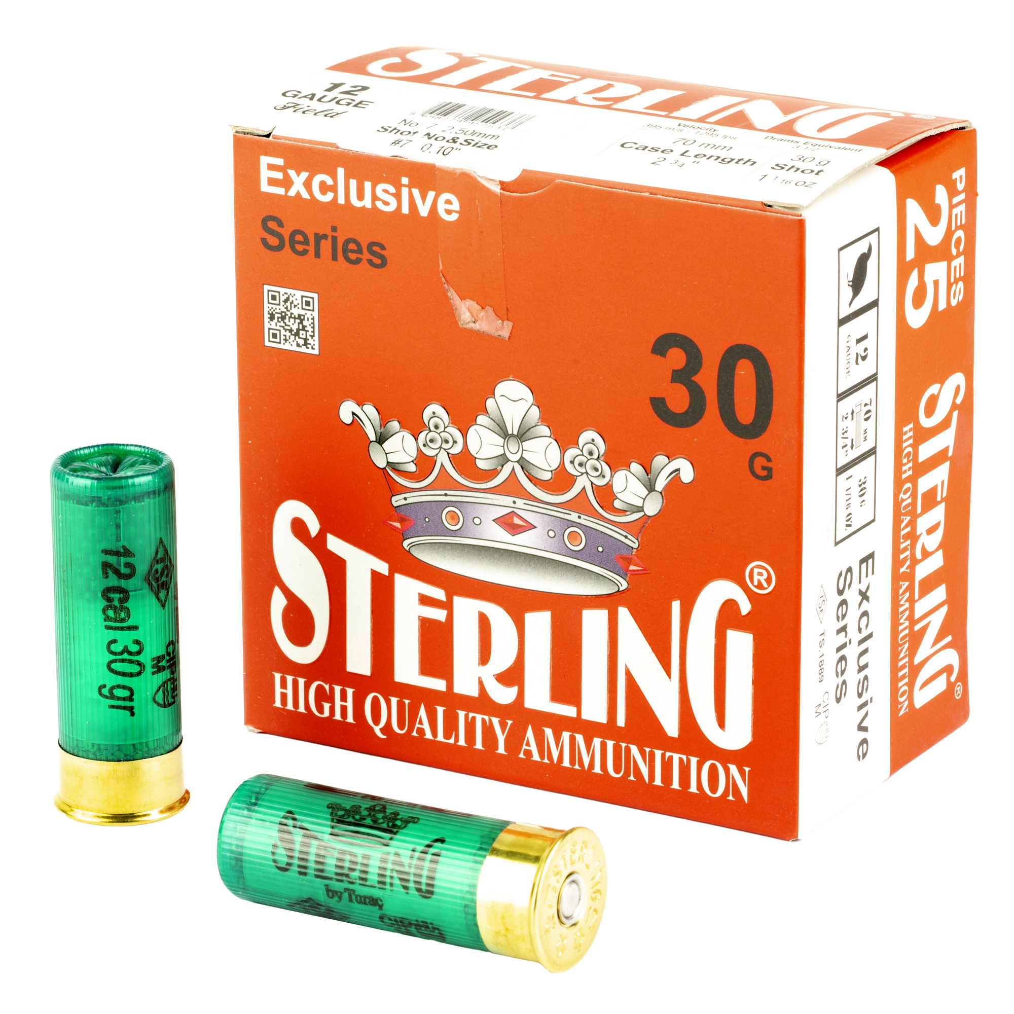 Sterling Exclsv 12 Gauge 2.75″ #7 25/250 bulk ammo product image