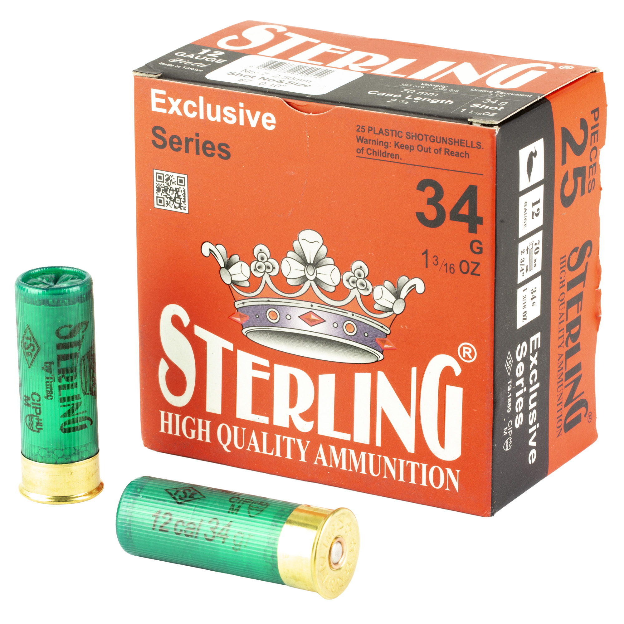 Sterling Exclsv 12 Gauge 2.75″ #7 25/250 bulk ammo product image