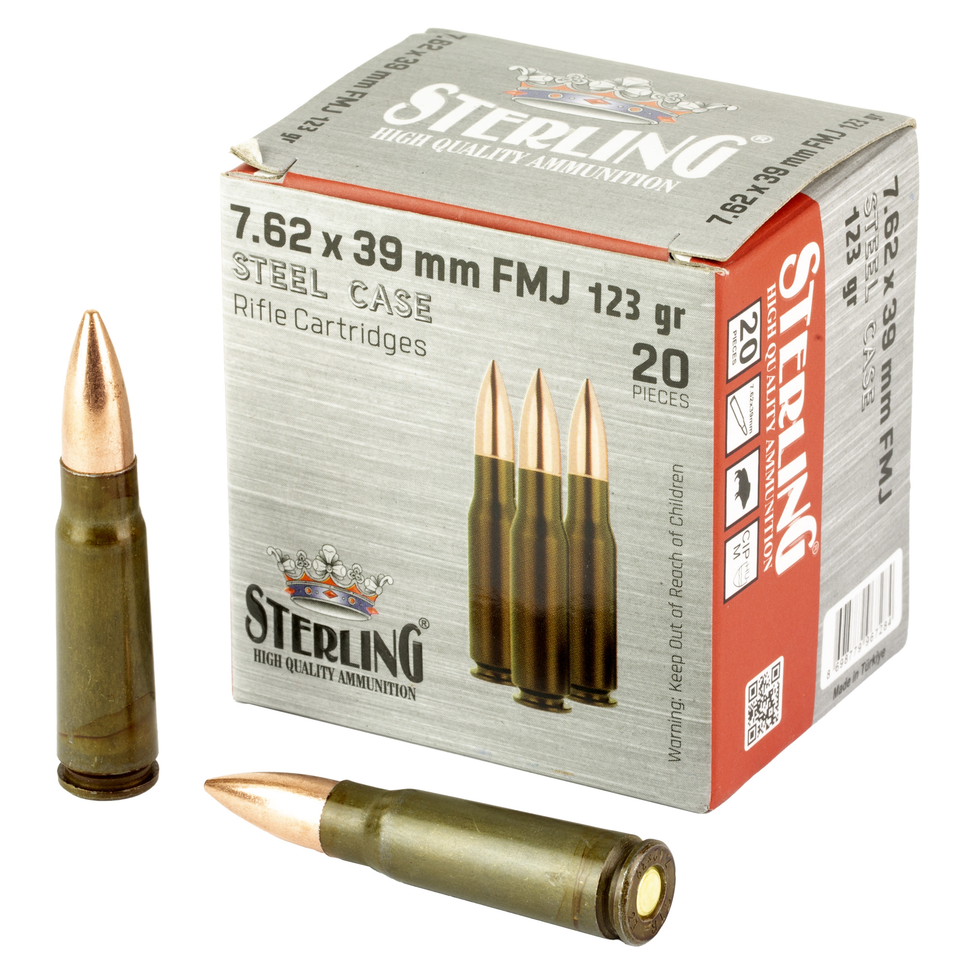Sterling Sc 762×39 123 Grain FMJ 20/1000 bulk ammo product image