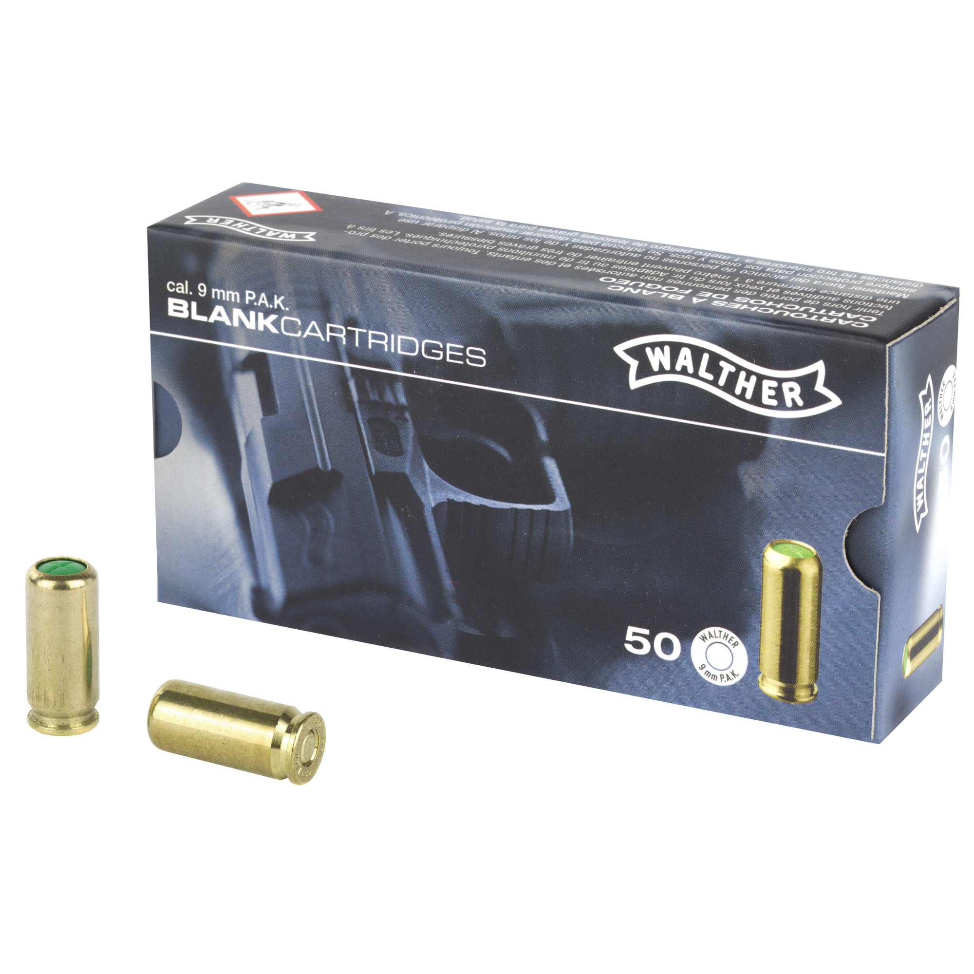 Umx Walther 9mm Pak Blanks 50/bx bulk ammo product image