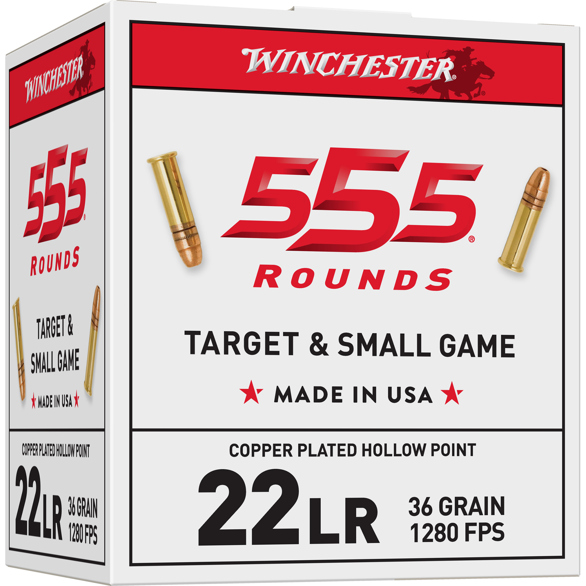 Winchester 22 LR 36 Grain Cpr HP 555/5550 bulk ammo product image