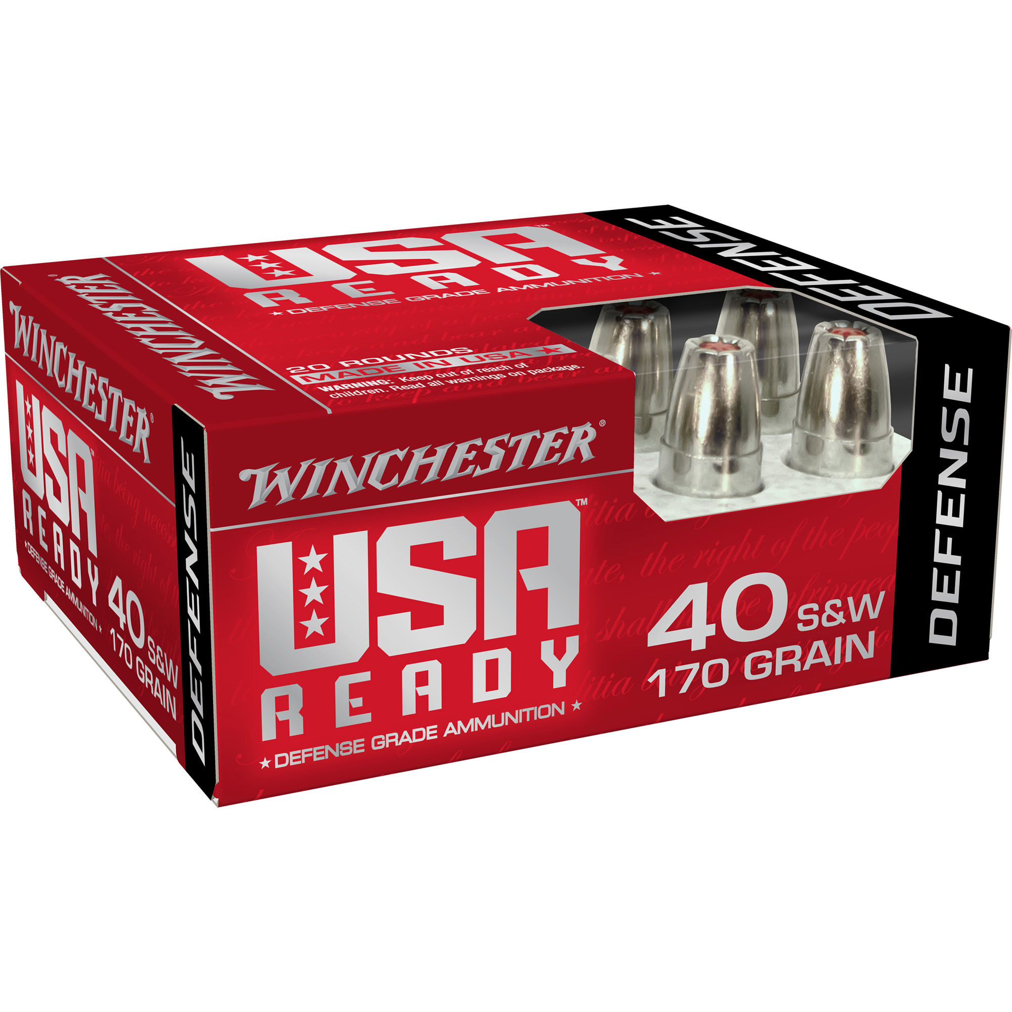 Winchester 40s&w 155 Grain Hx HP 20/200 bulk ammo product image