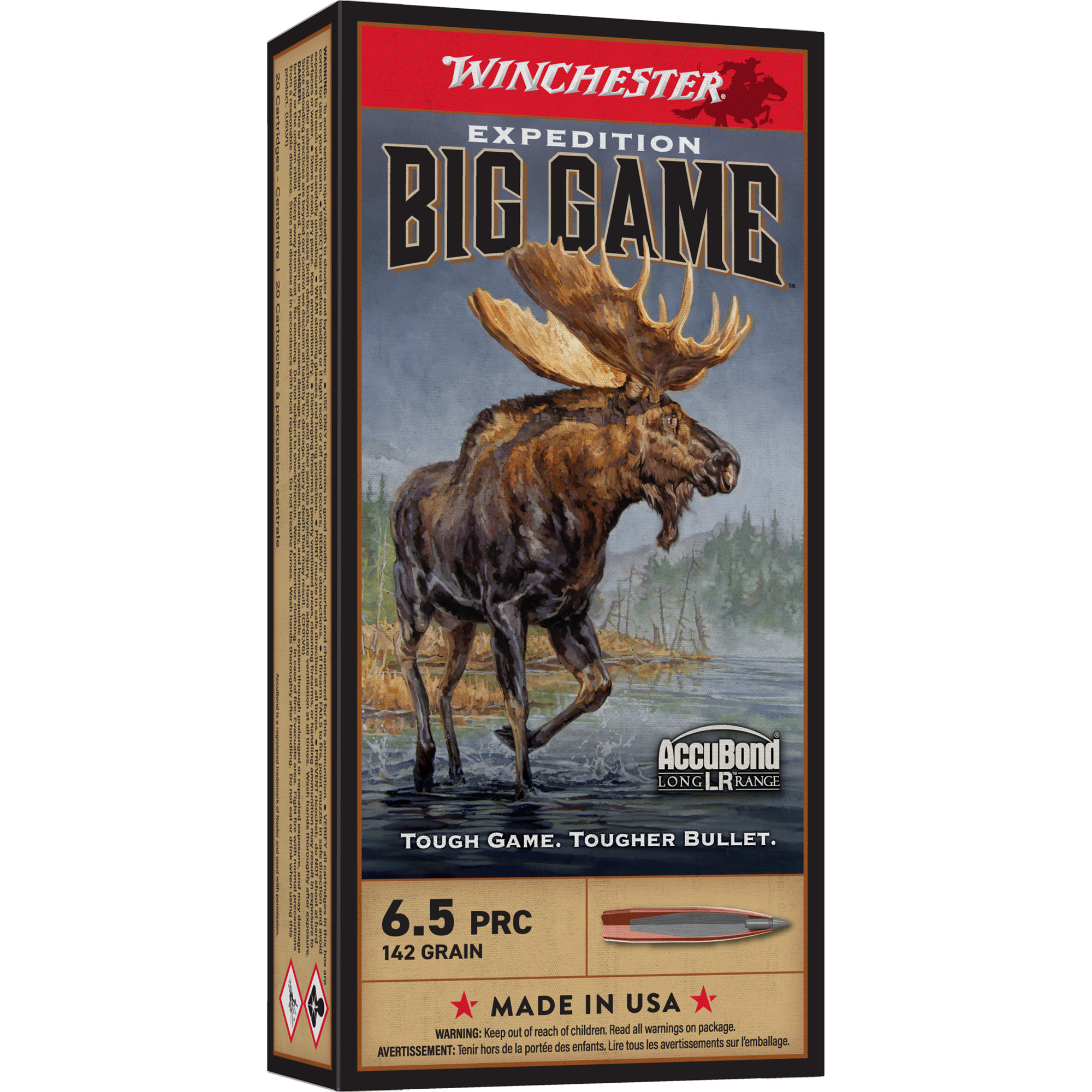 Winchester 6.5 PRC 142 Grain Accubond LR 20/200 bulk ammo product image
