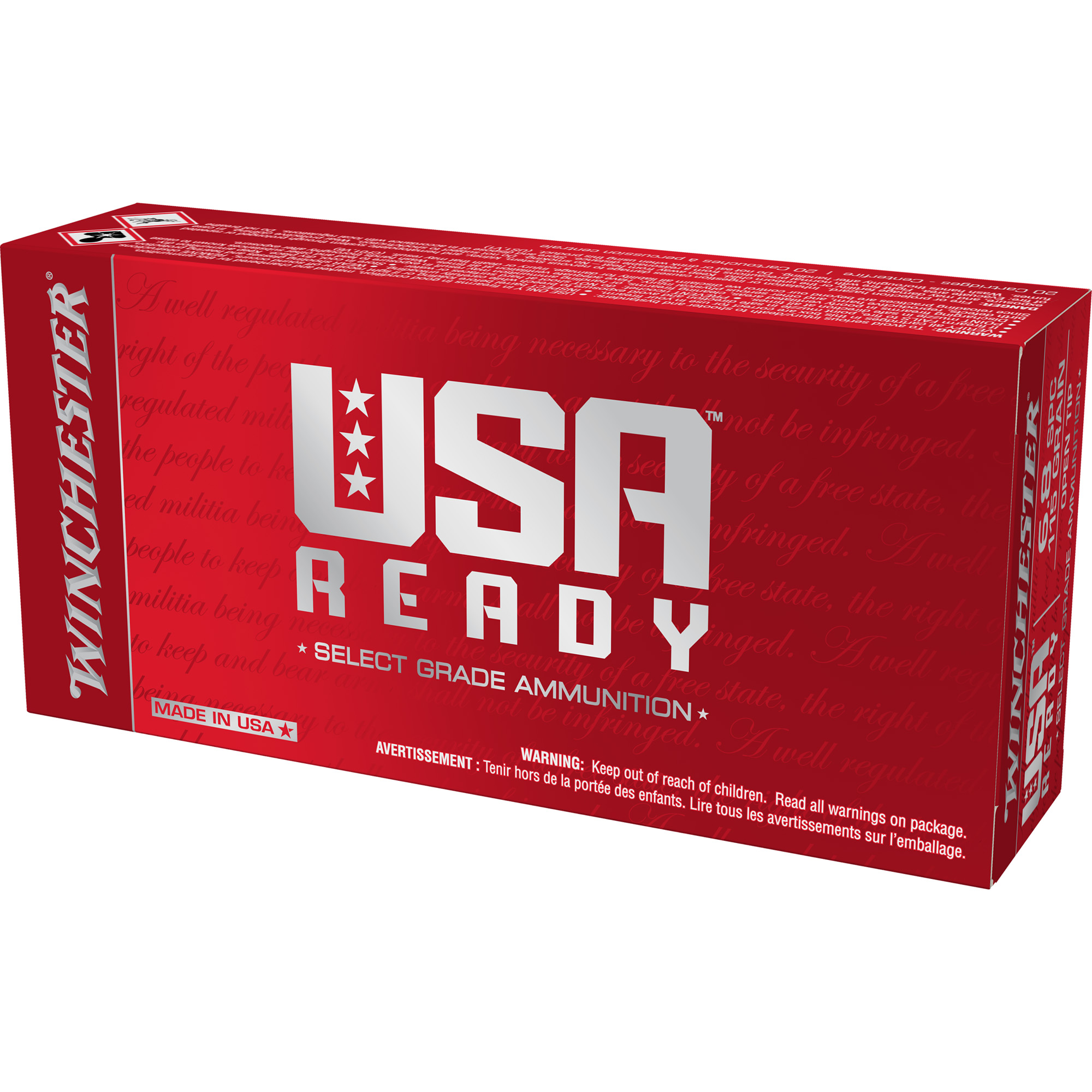 Winchester 6.8spc 115 Grain Open Tip 20/200 bulk ammo product image