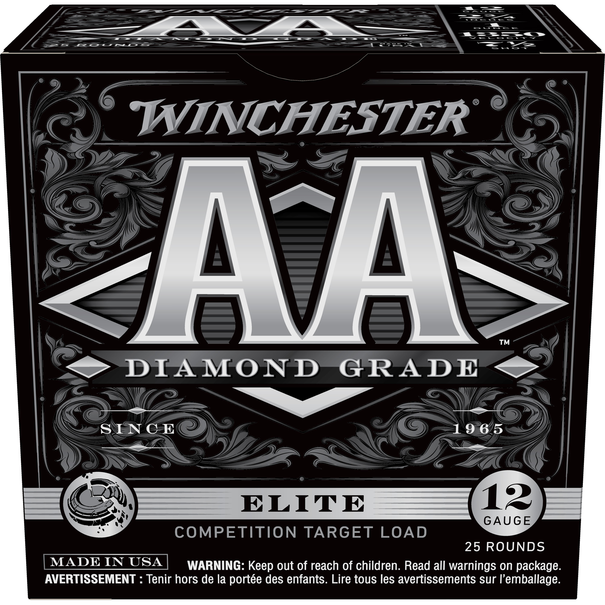 Winchester Aa Dg 12 Gauge 2.75″ #7.5 1 oz 25/250 bulk ammo product image