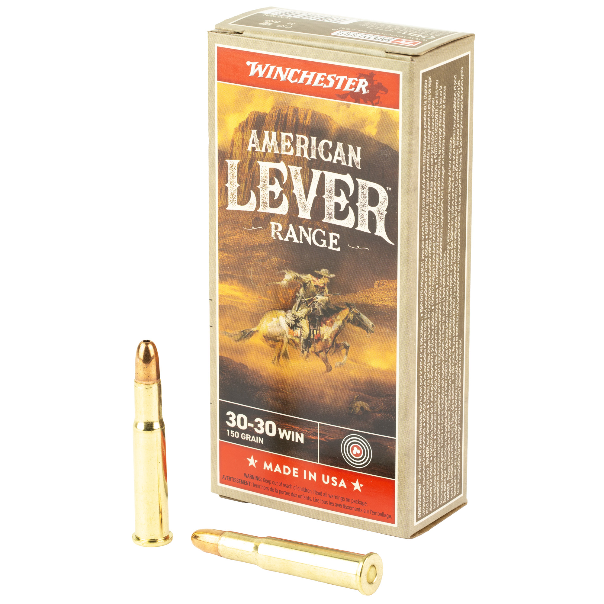 Winchester Amer Lever 30-30win 150 Grain 20/200 bulk ammo product image