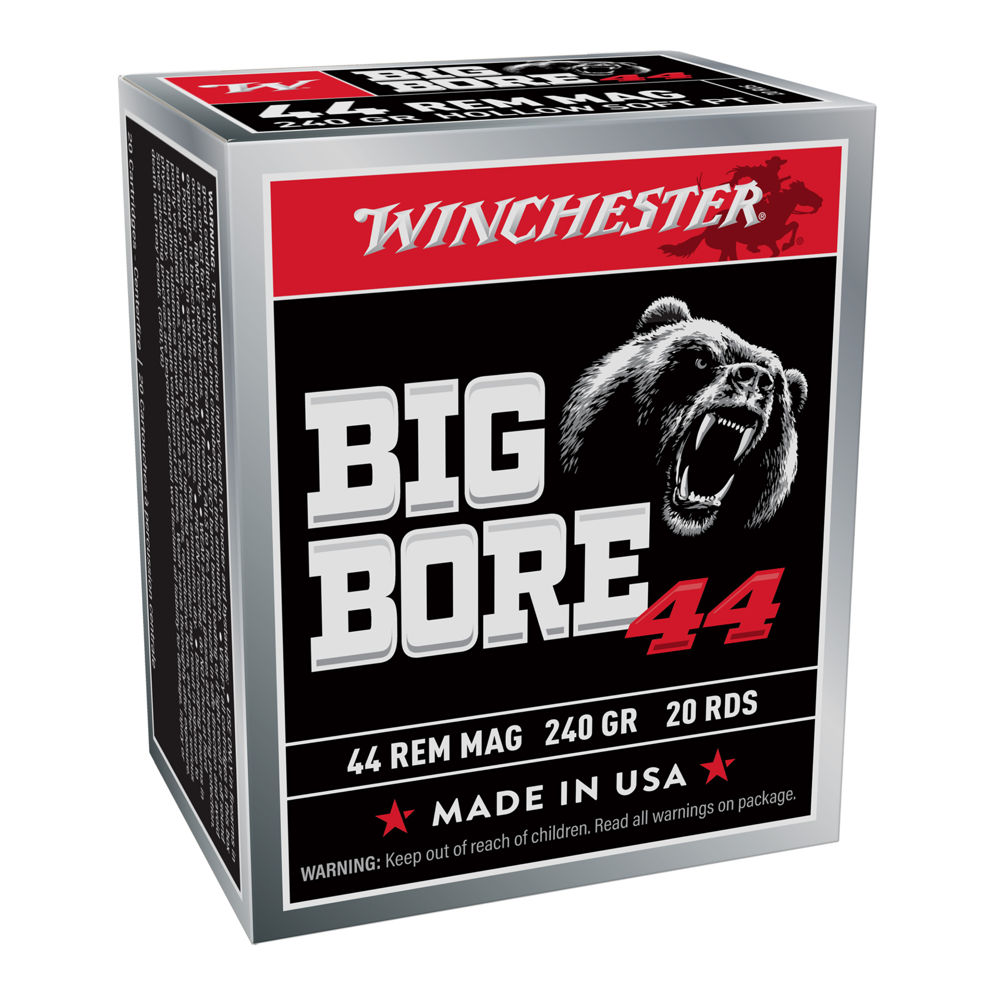 Winchester Big Bore 44mag 240 Grain 20/200 bulk ammo product image
