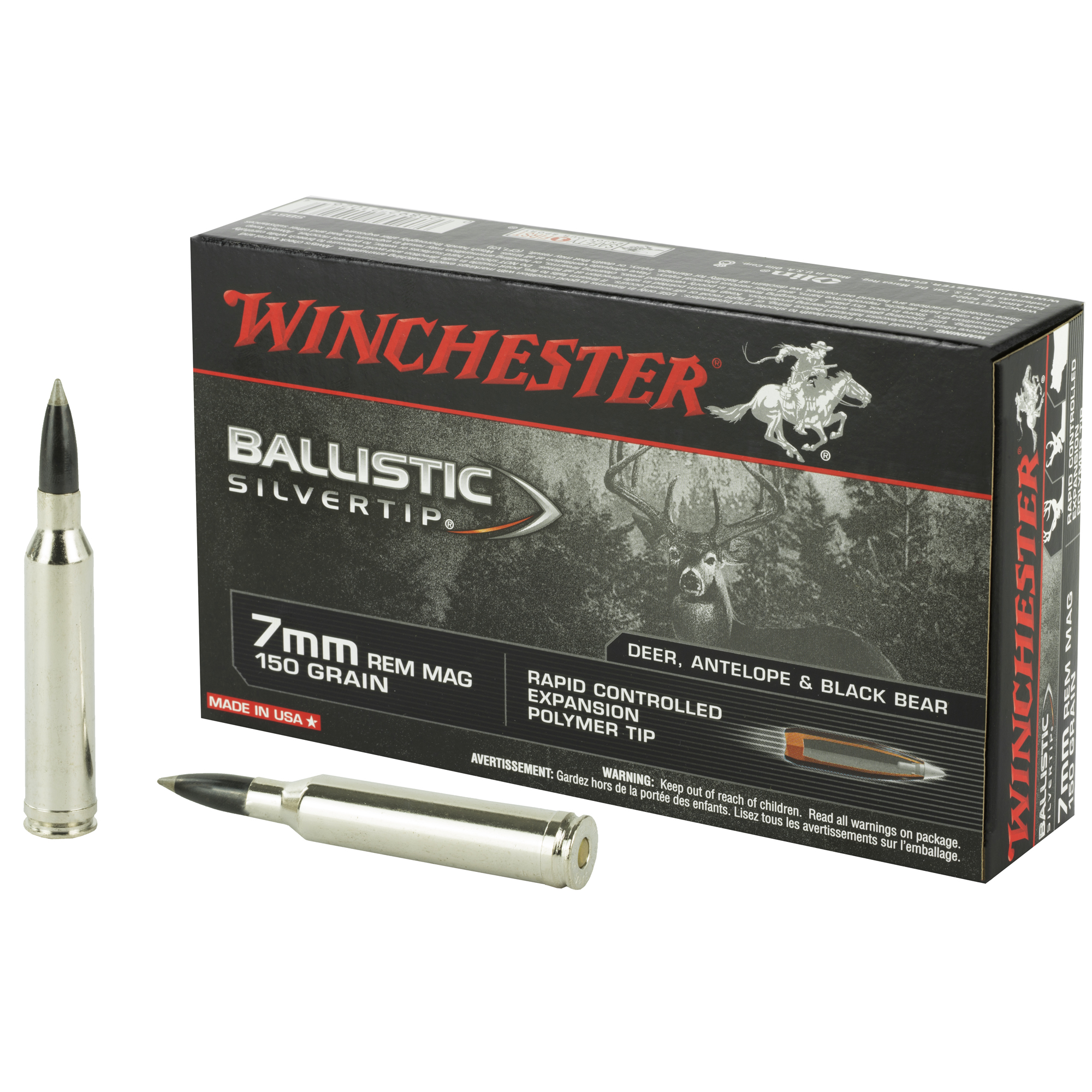 Winchester Blstc Tip 7mm Mag 150 Grain 20/200 bulk ammo product image