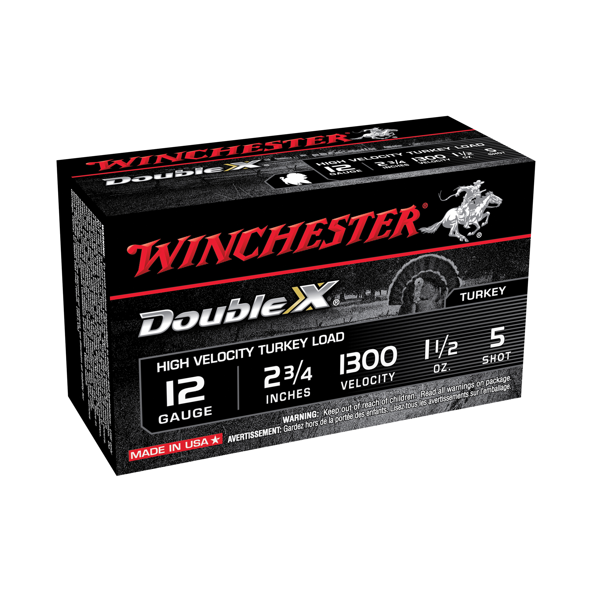 Winchester Dbl X HV Trky 12 Gauge 2.75″ #5 10/ bulk ammo product image