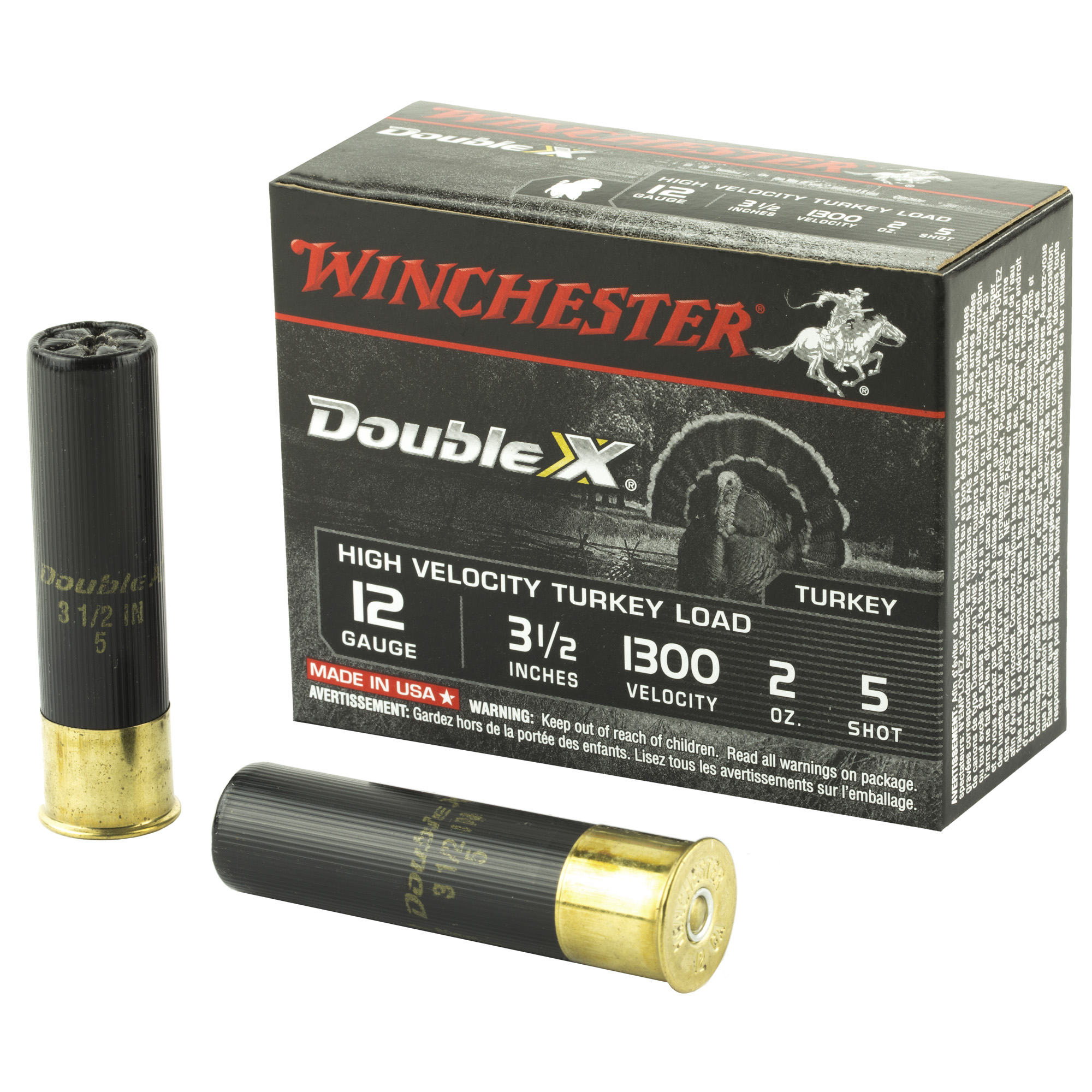 Winchester Dbl X HV Trky 12 Gauge 3.5″ #5 10/ bulk ammo product image