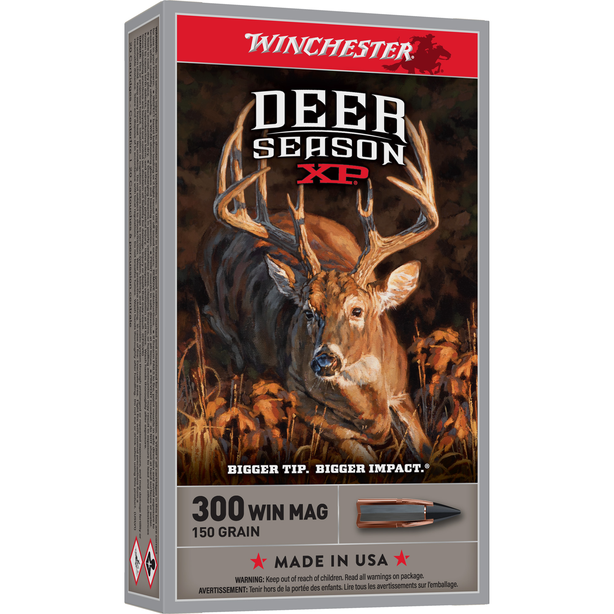 Winchester Deer Season 300win 150 Grain 20/200 bulk ammo product image