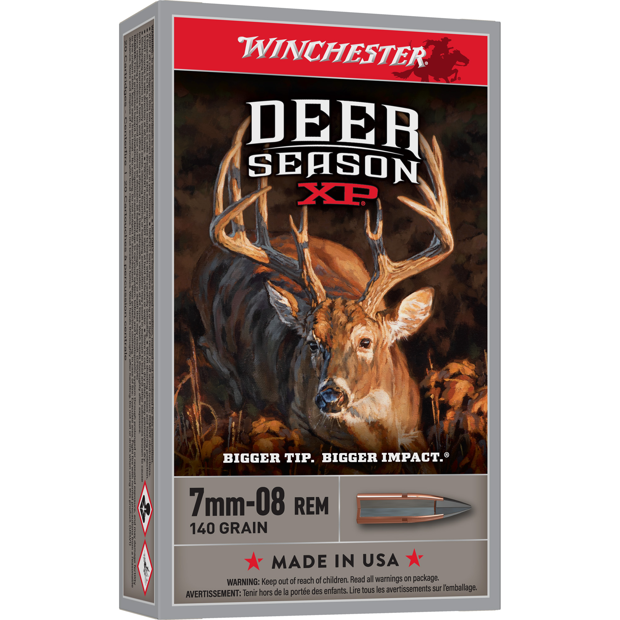 Winchester Deer Season Xp 7mm-08 Rem 140 Grain bulk ammo product image