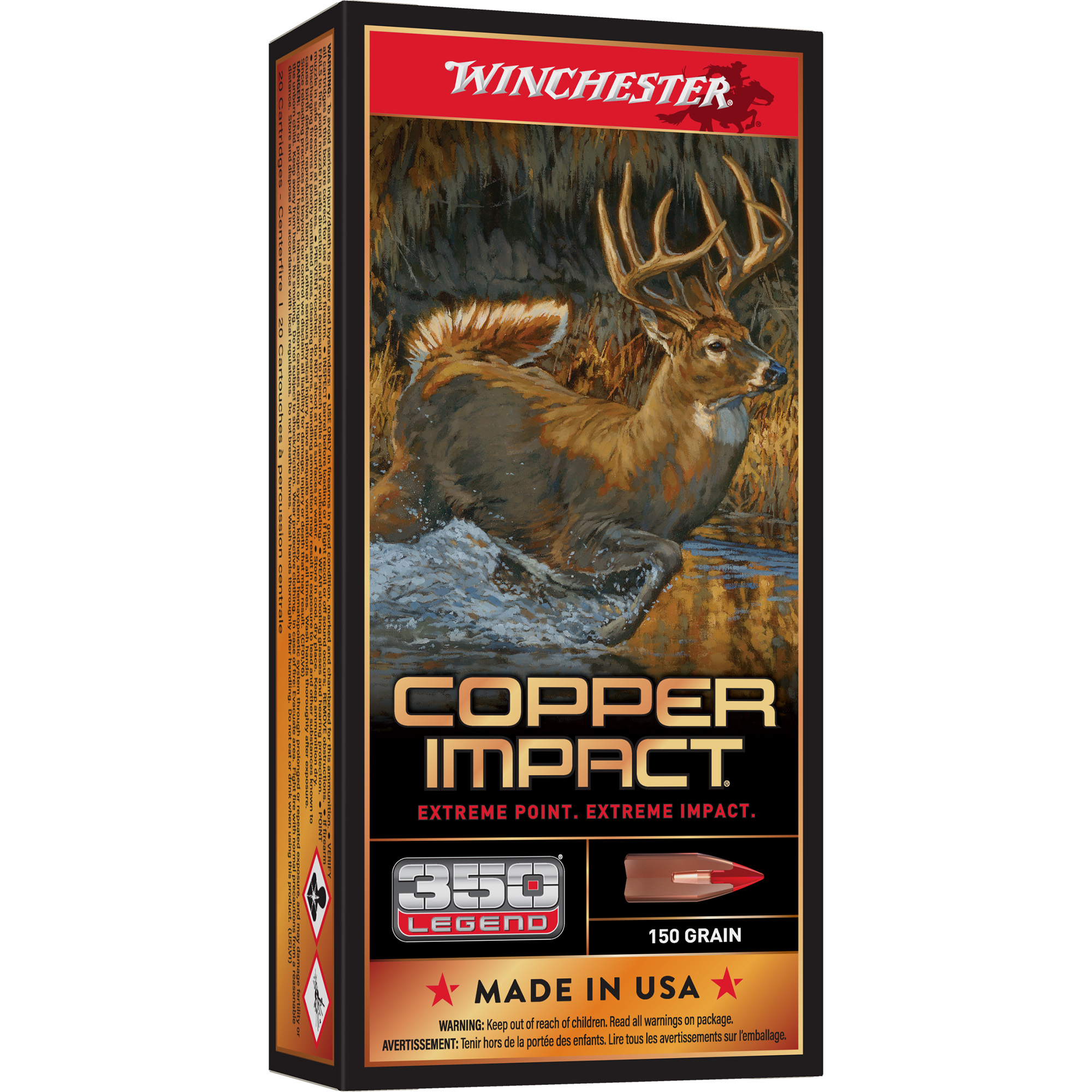 Winchester Deer Xp Copper 350leg 150 Grain 20/2 bulk ammo product image