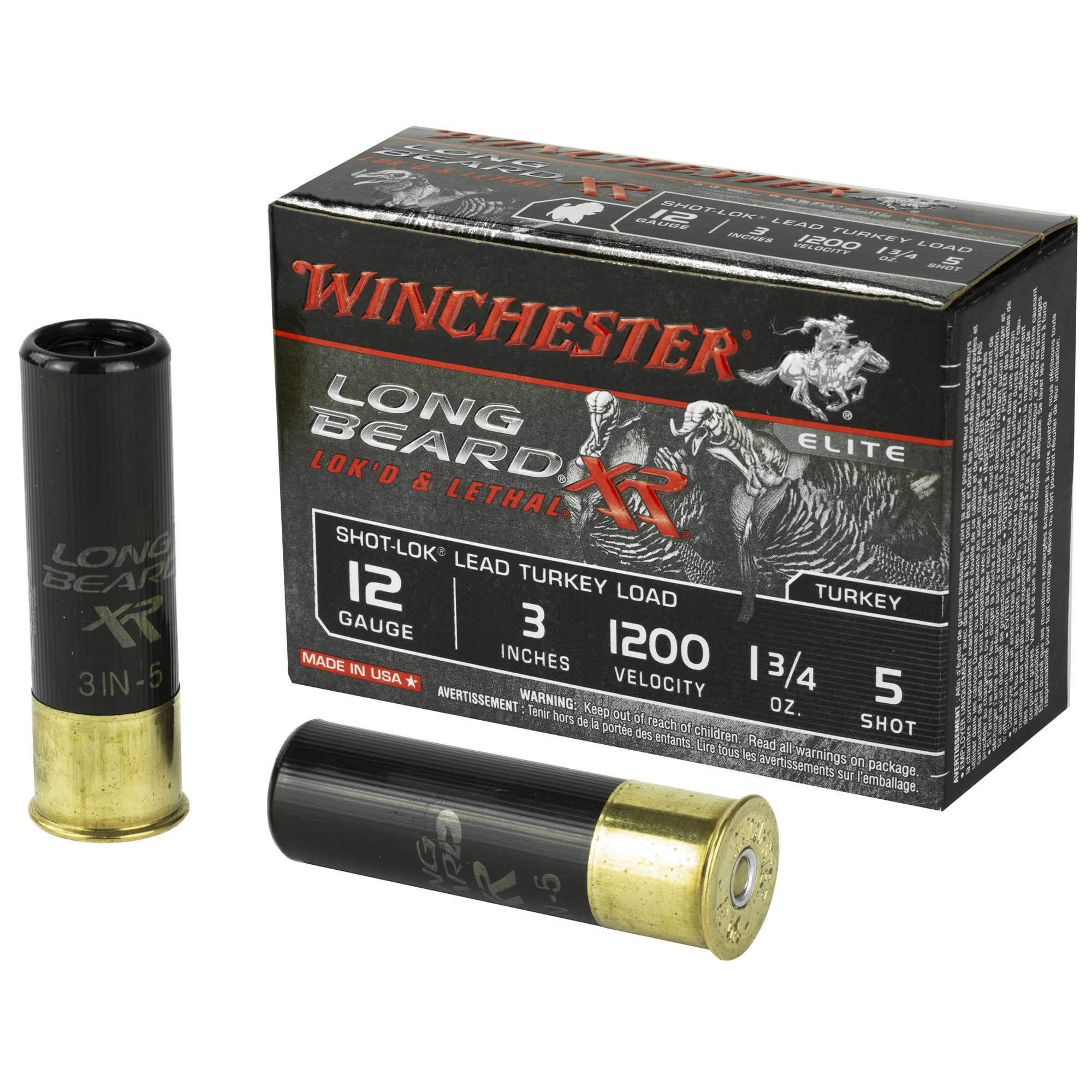 Winchester Lb Xr Trky 12 Gauge 3″ #5 1.75 oz 10/ bulk ammo product image